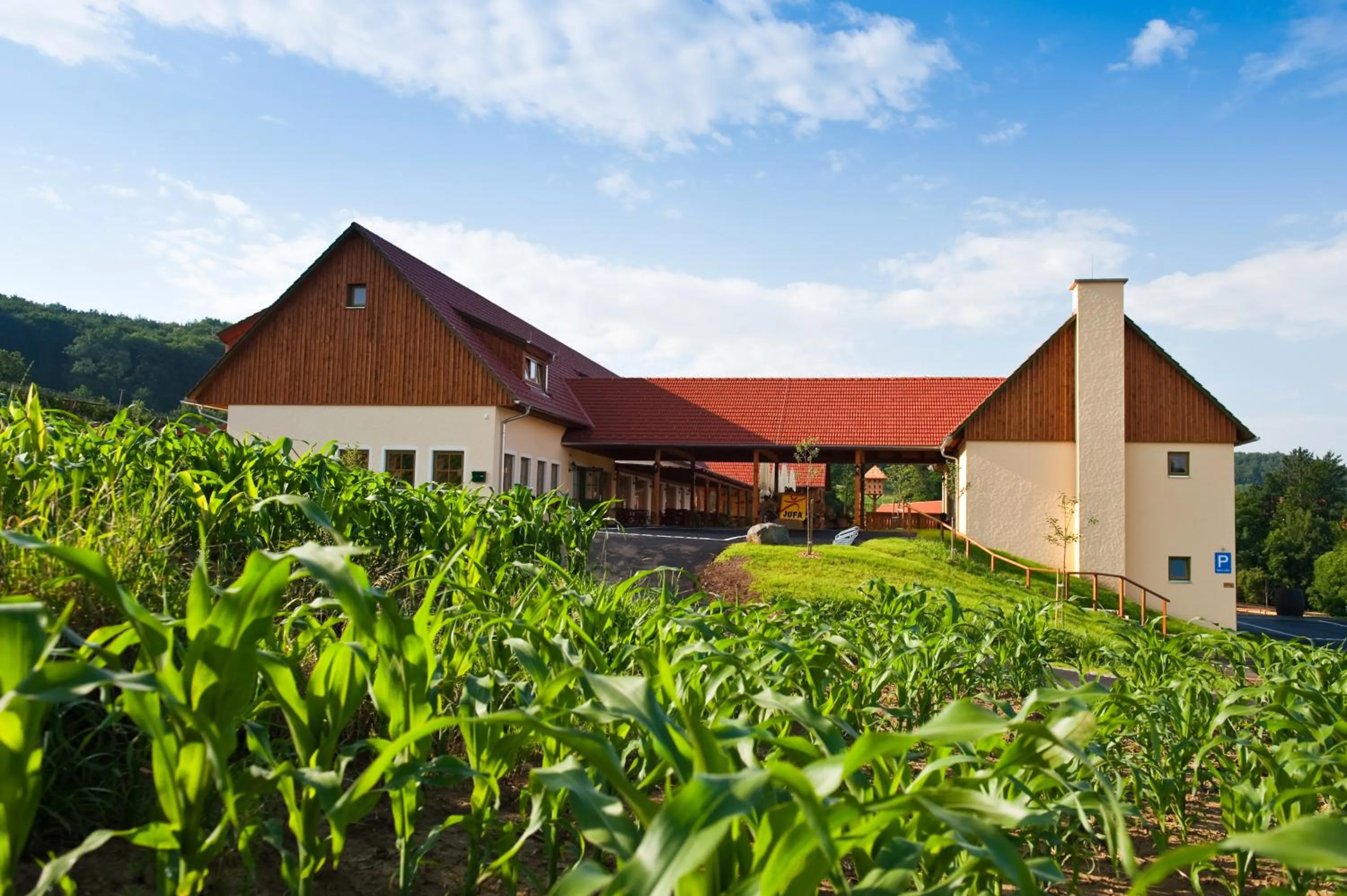 Property building in JUFA Hotel Tieschen