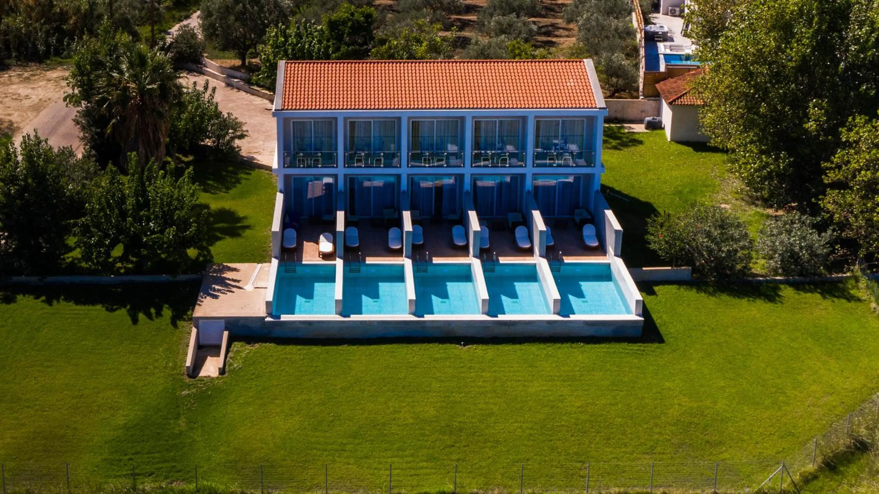 Bird's eye view in Belussi Beach Hotel & Suites