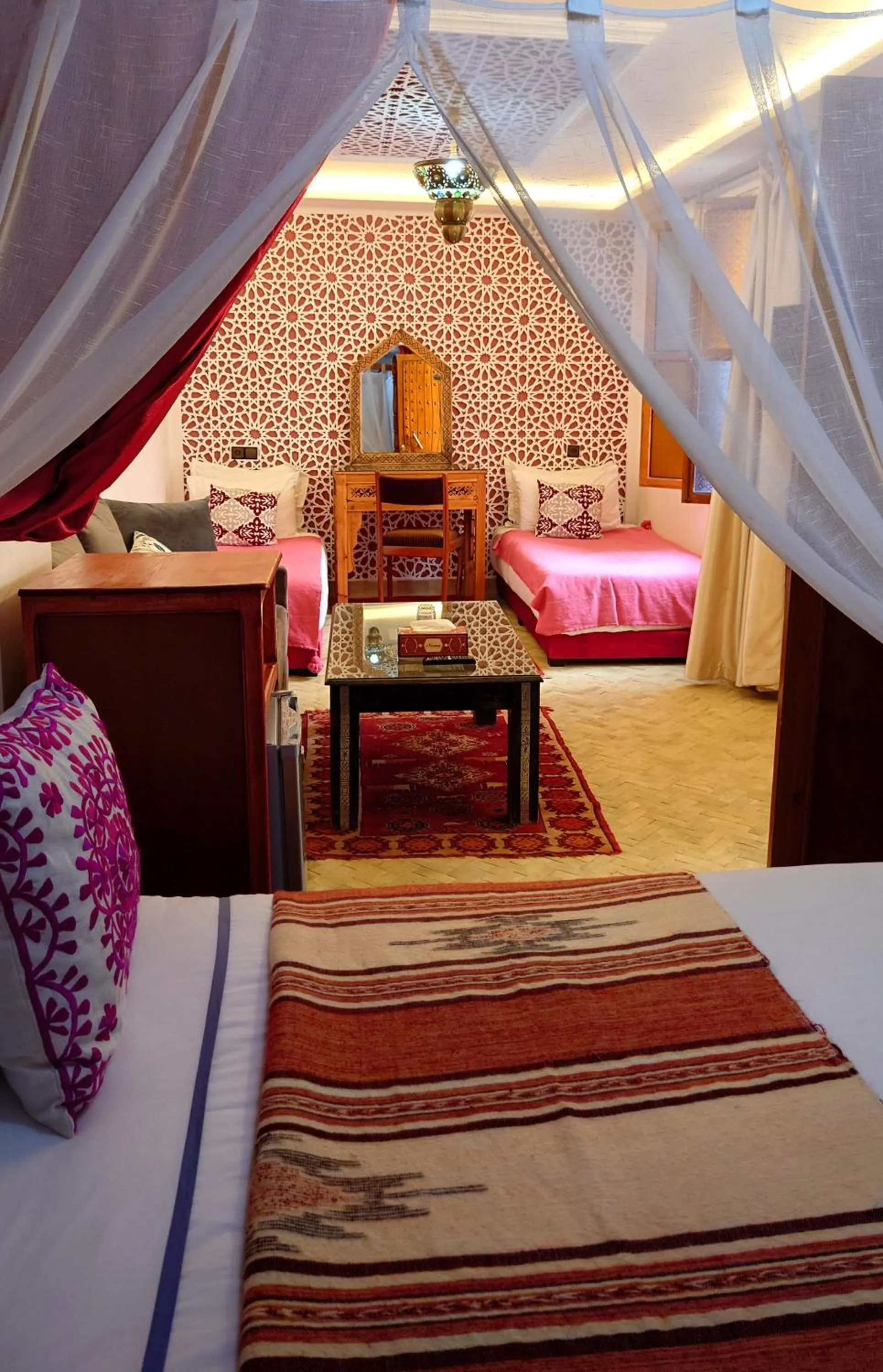 Bed in Riad Zahri