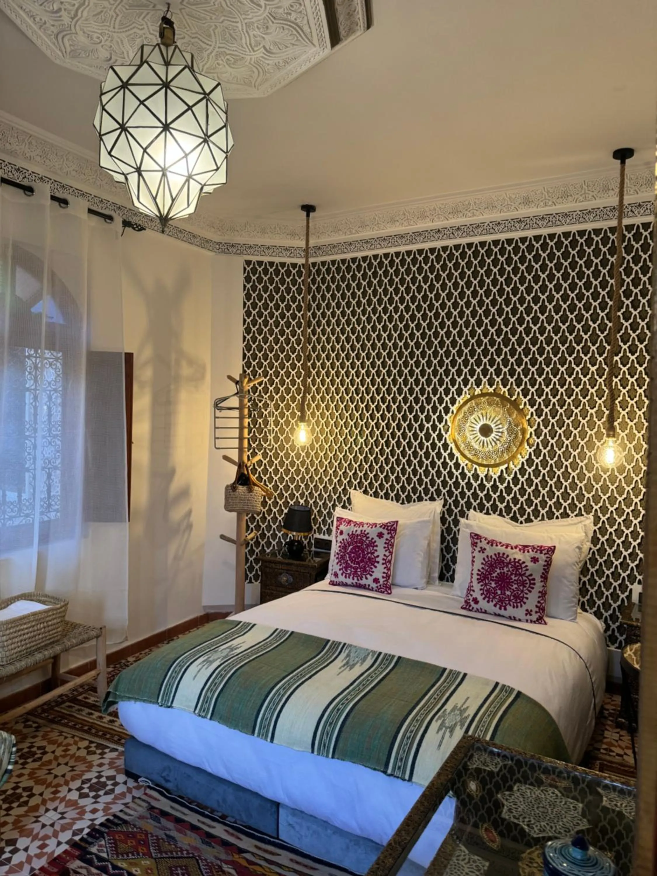Bed in Riad Zahri