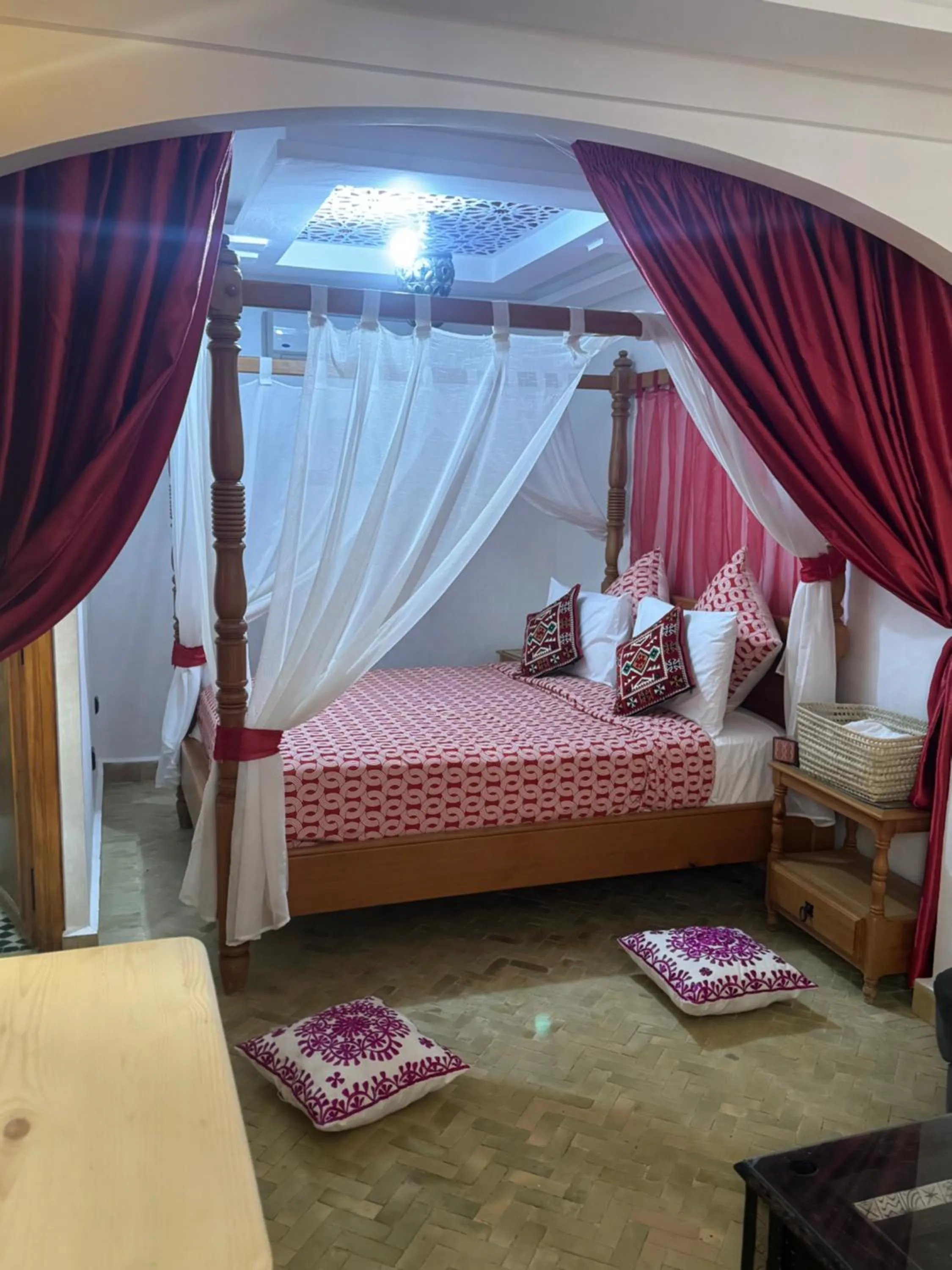 Bed in Riad Zahri