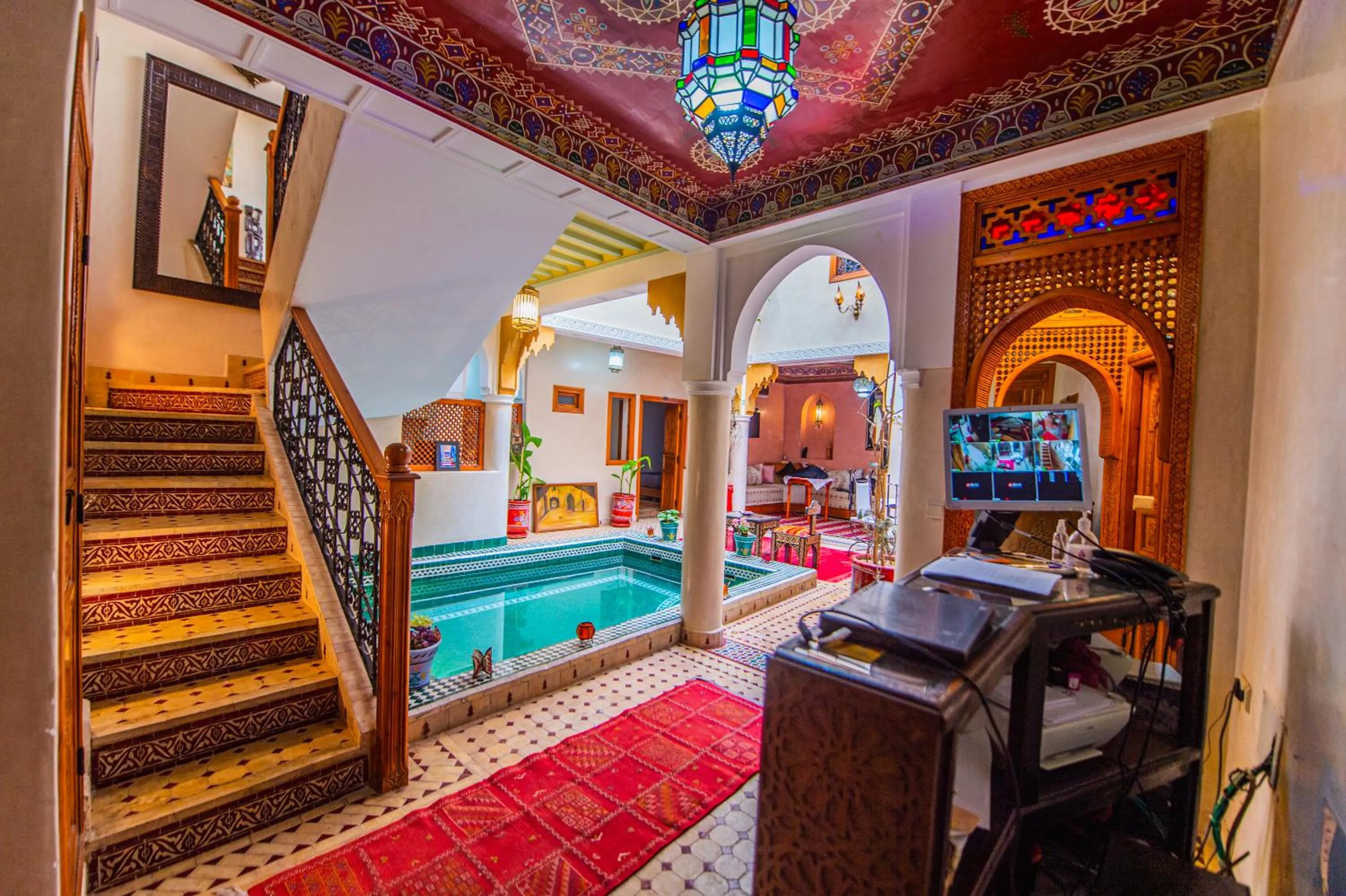 Pool view in Riad Zahri