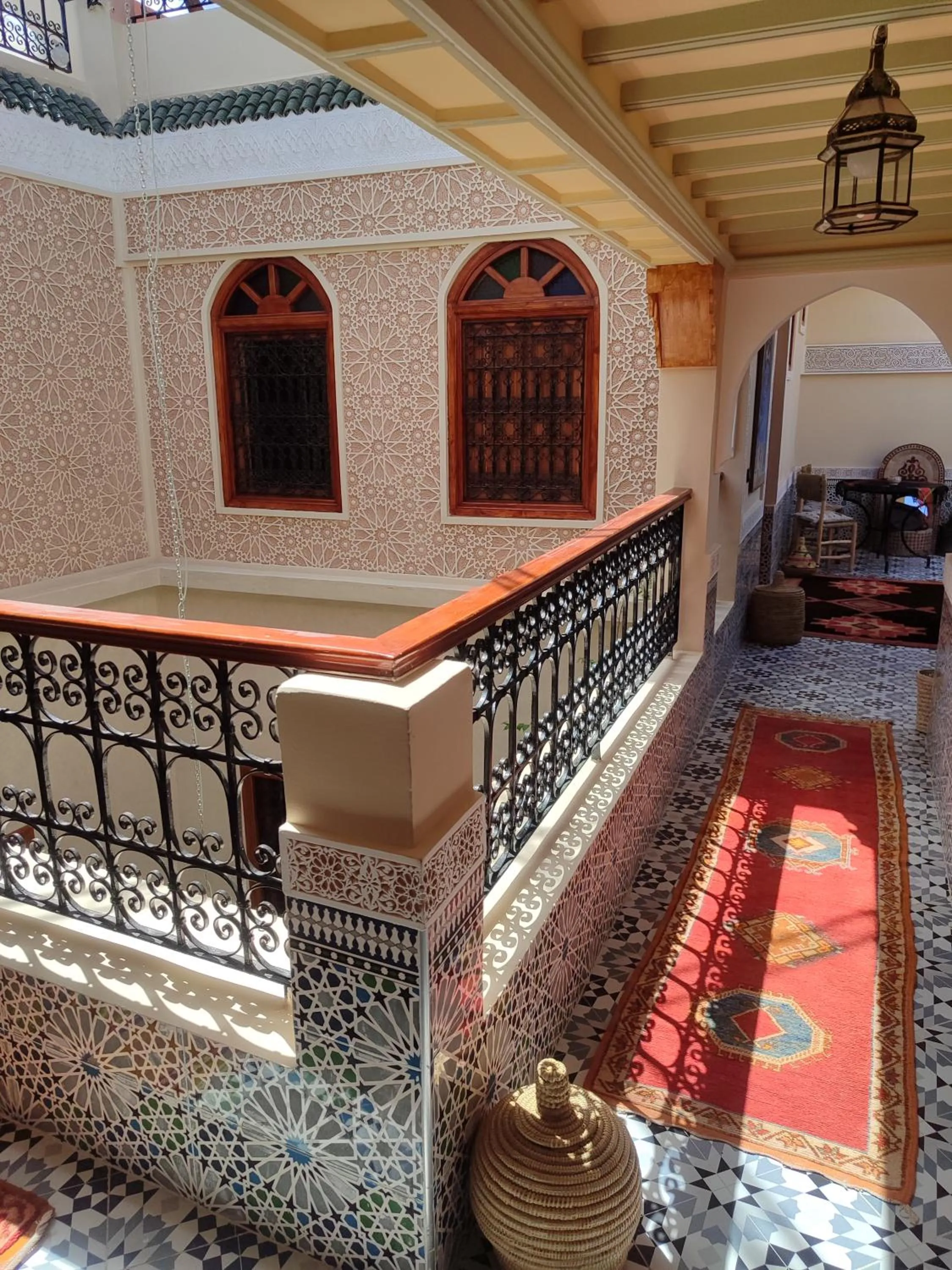 Seating area in Riad Zahri