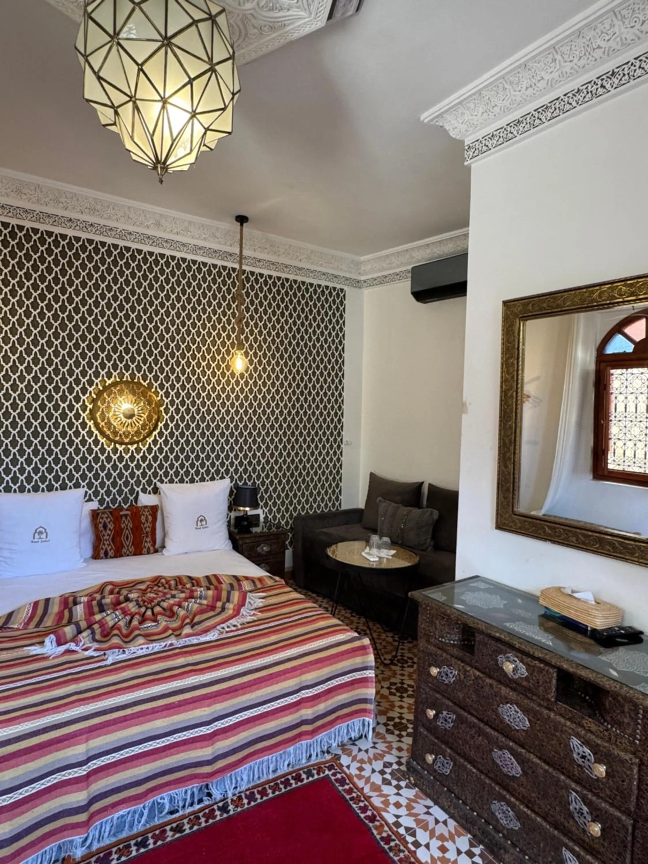 Bed in Riad Zahri