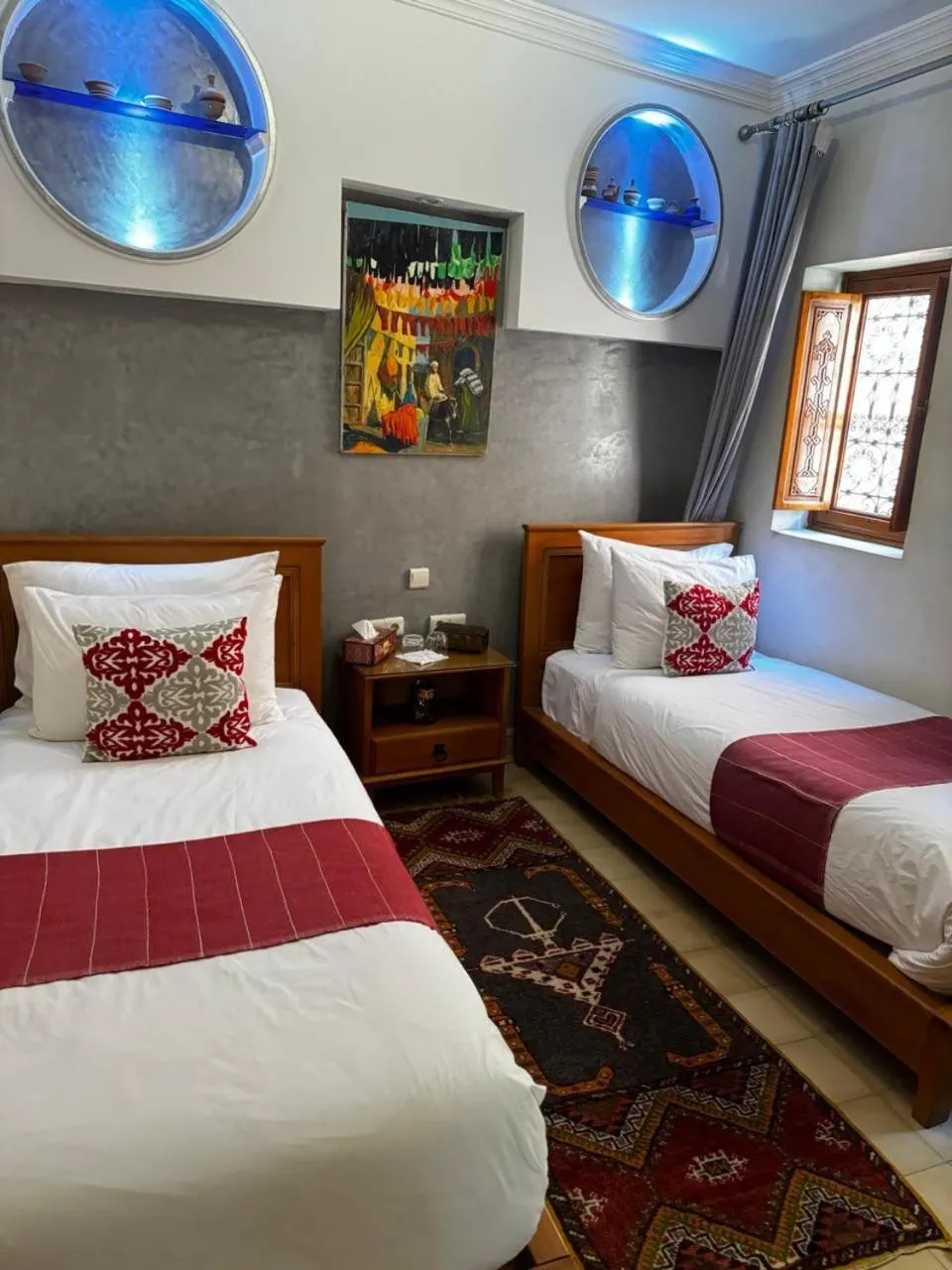 Bed in Riad Zahri