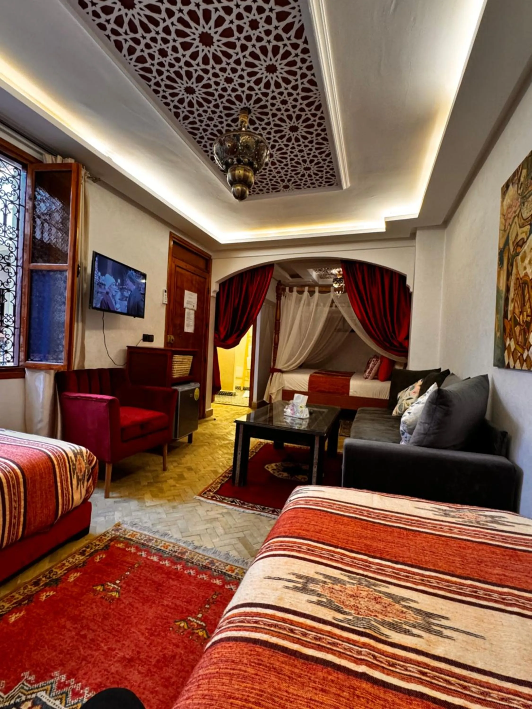 Bed in Riad Zahri