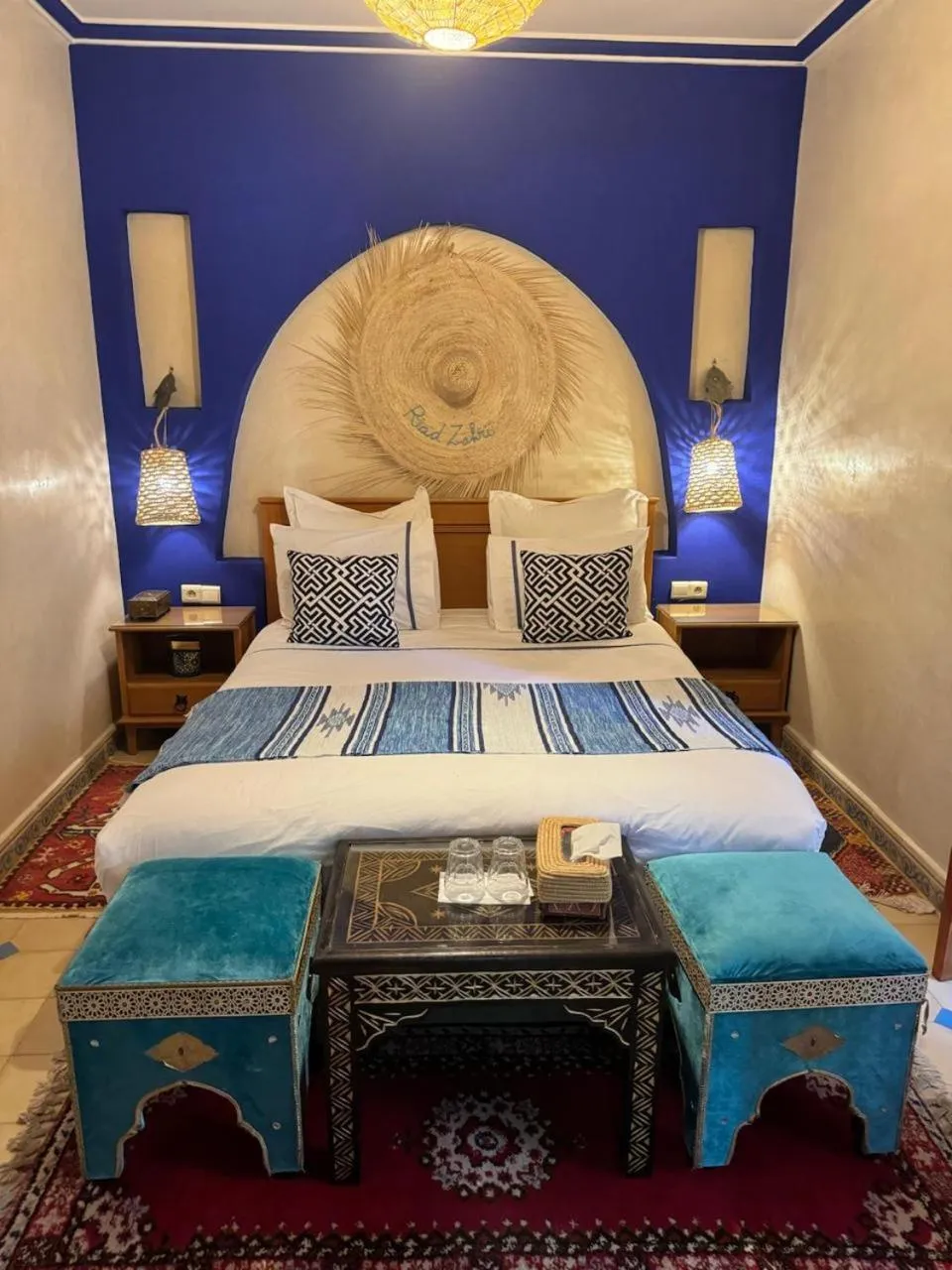 Bed in Riad Zahri
