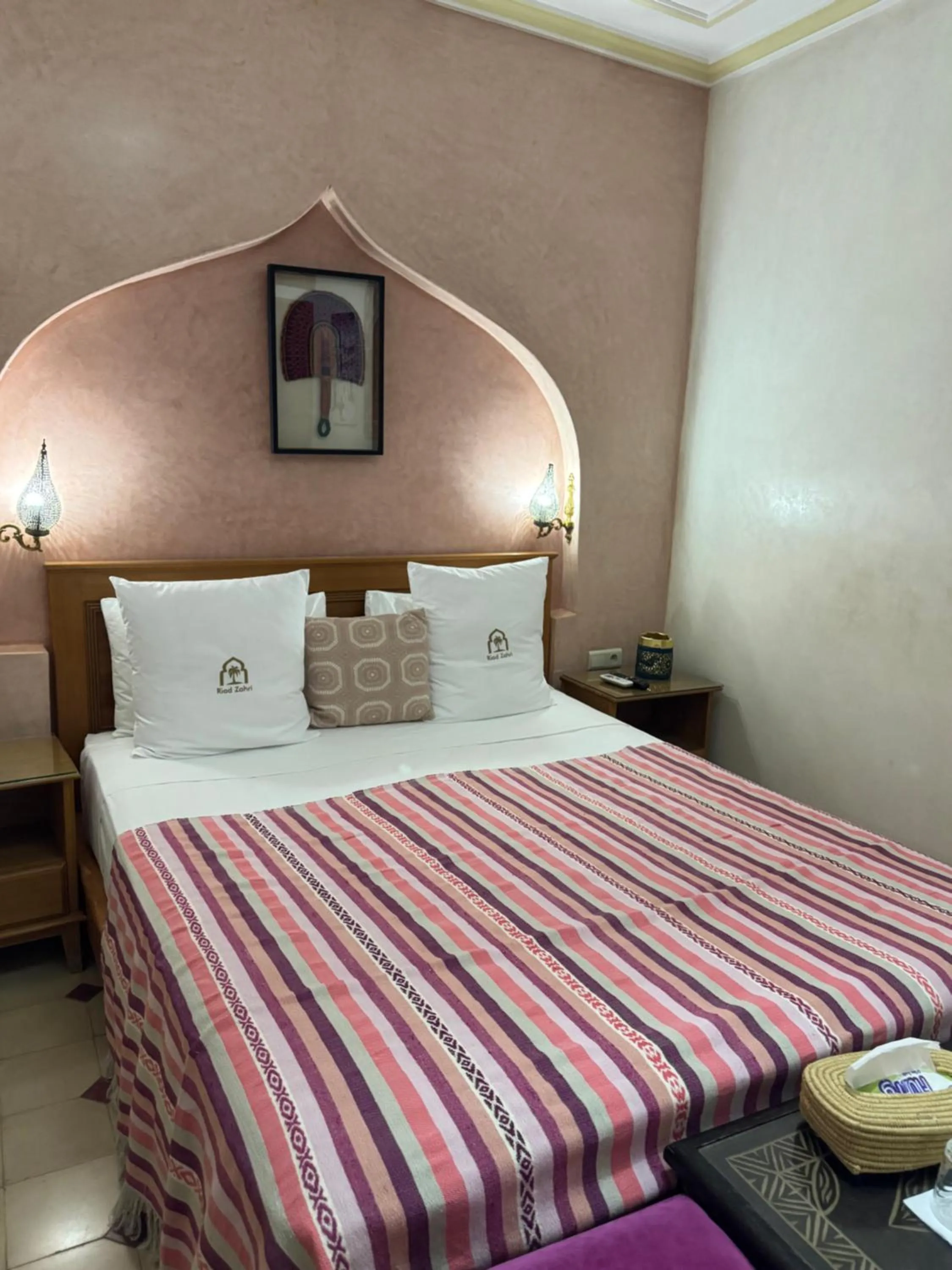 Bed in Riad Zahri