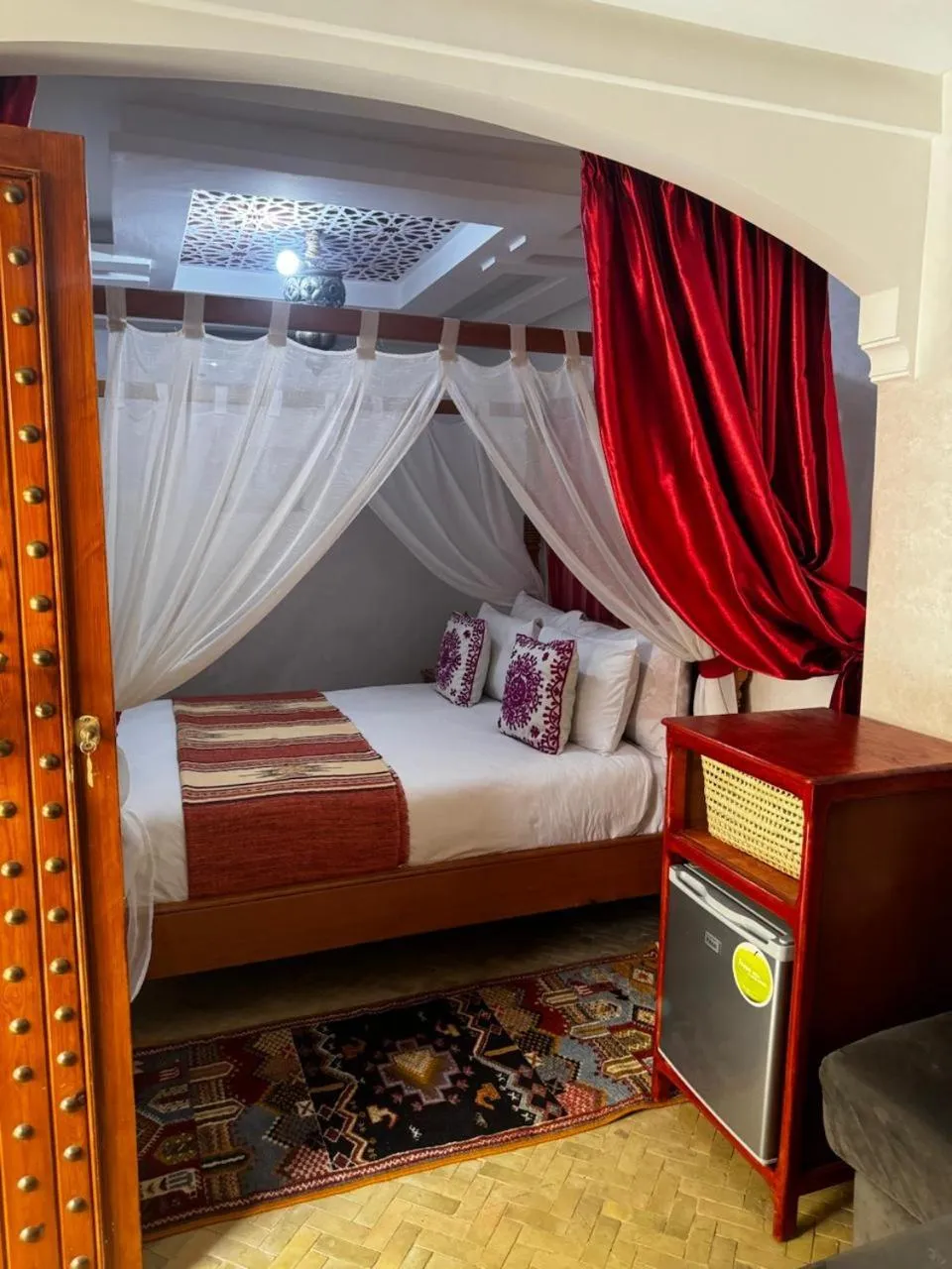Bed in Riad Zahri