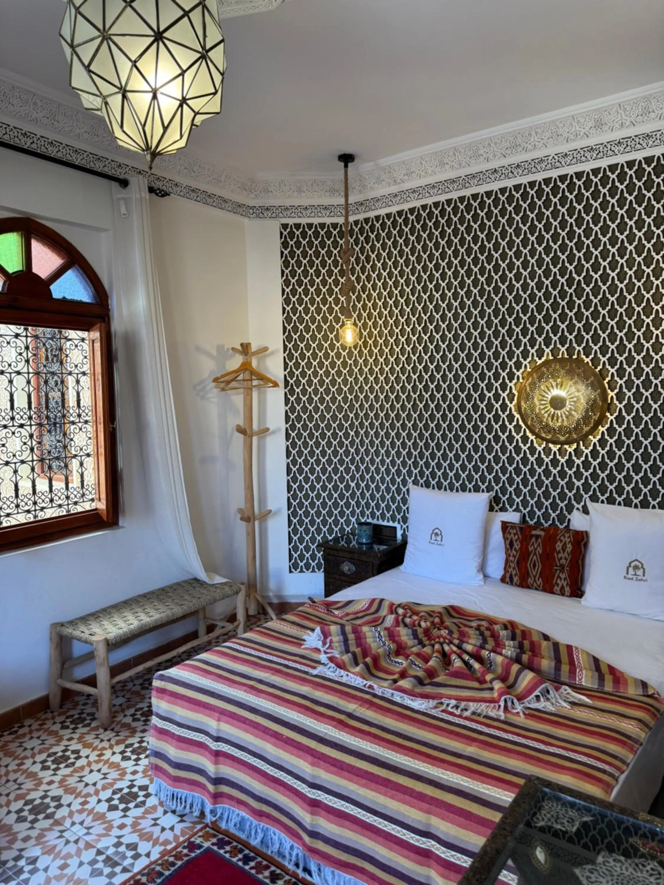 Bed in Riad Zahri