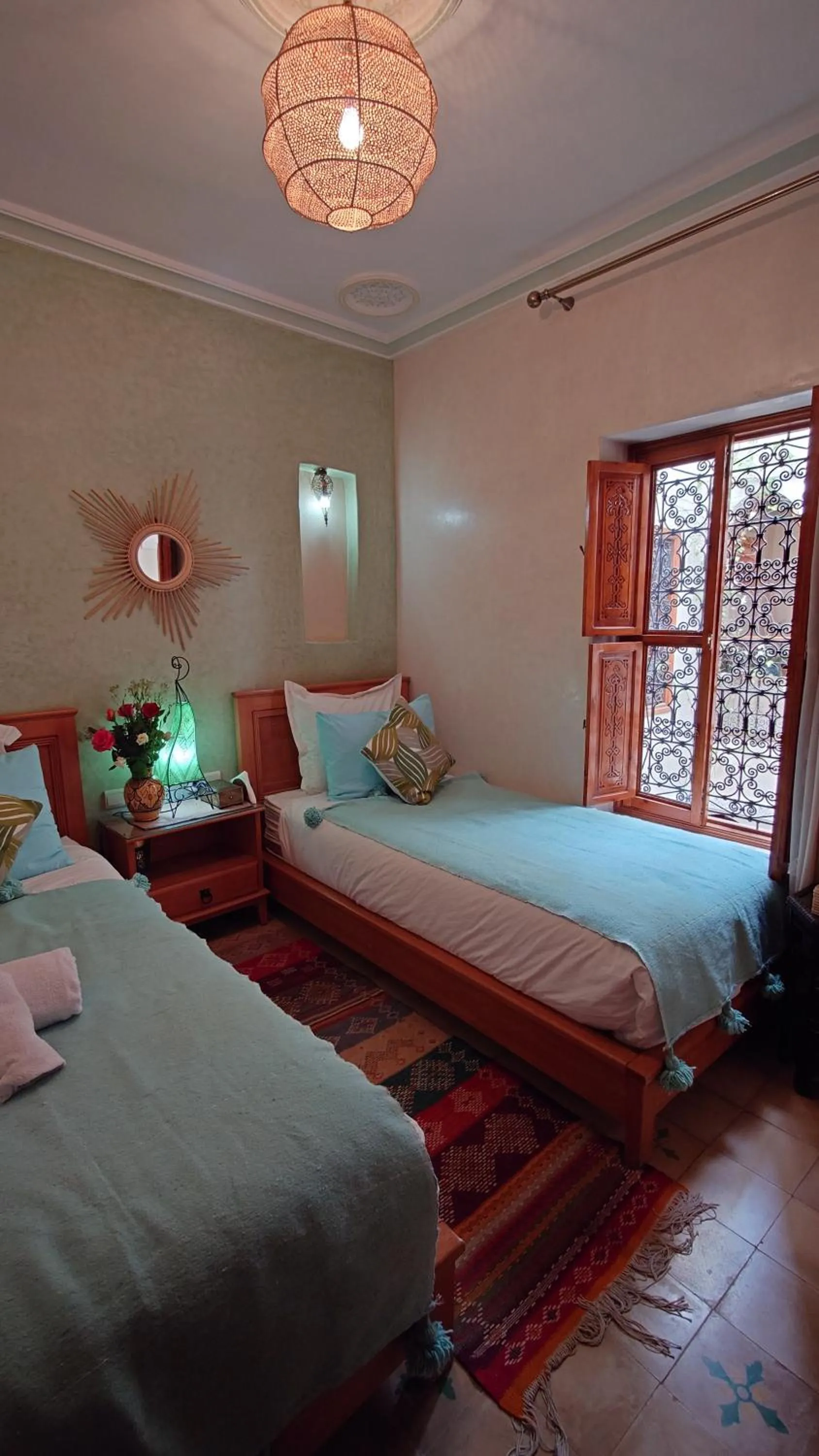 Bed in Riad Zahri
