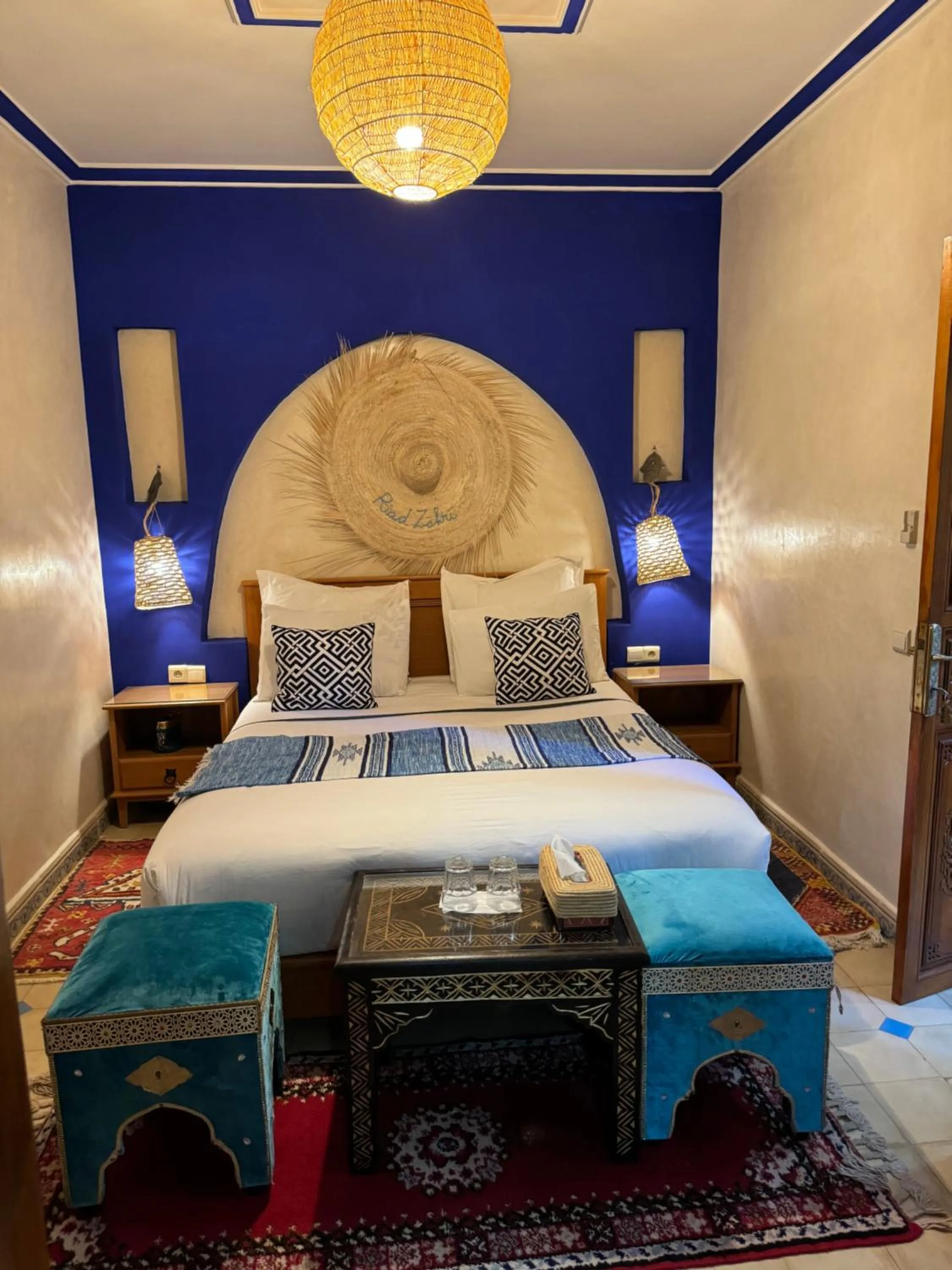 Bed in Riad Zahri