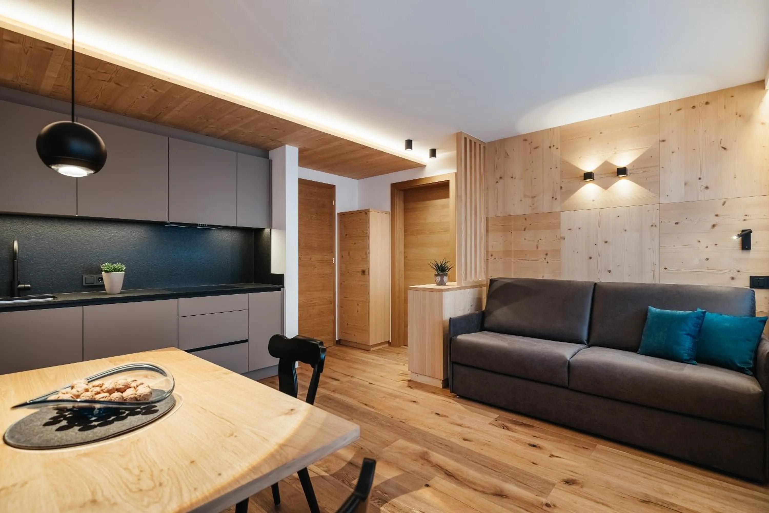 Kitchen or kitchenette in Residence Villa Trieste