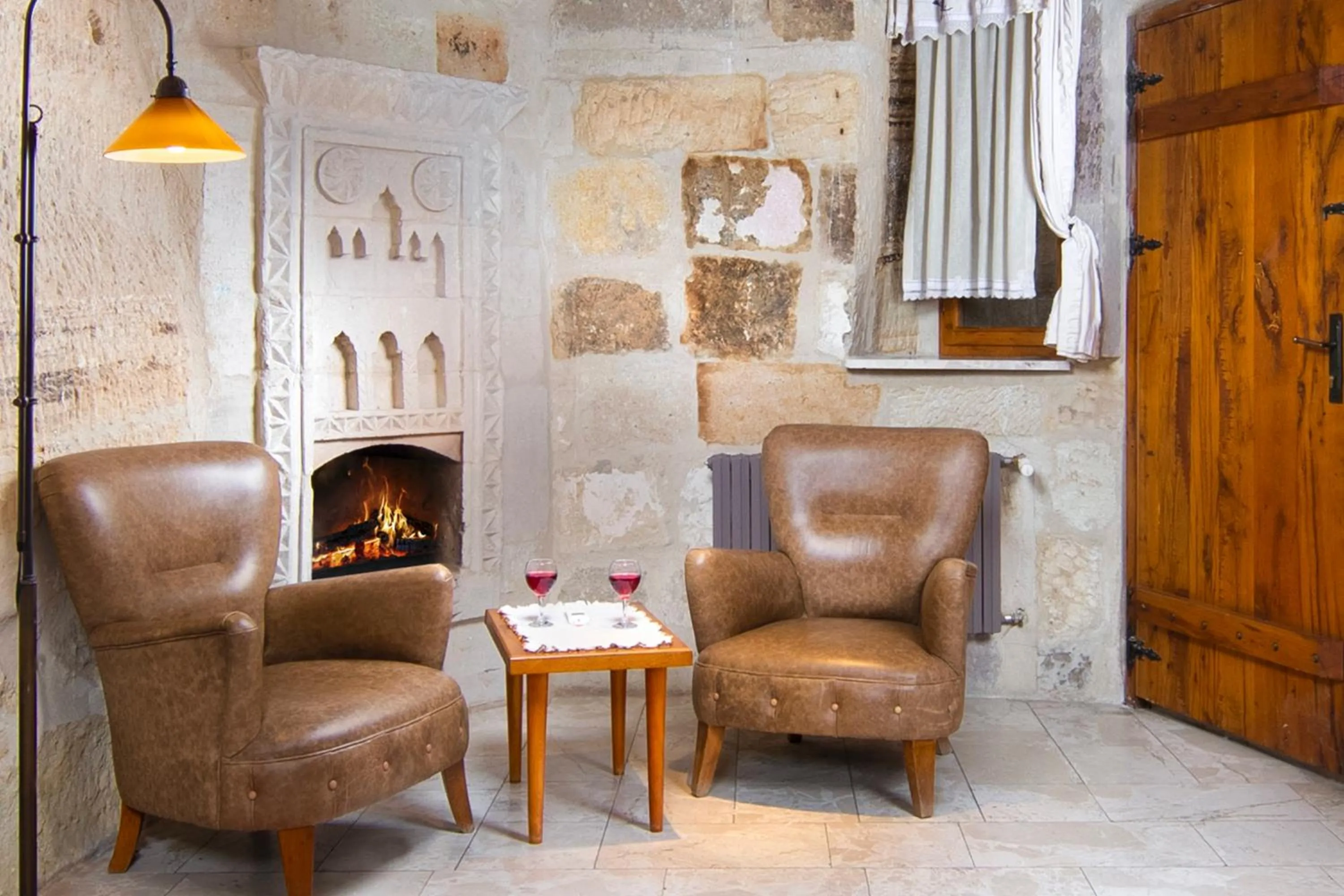 Seating area in Terra Cave