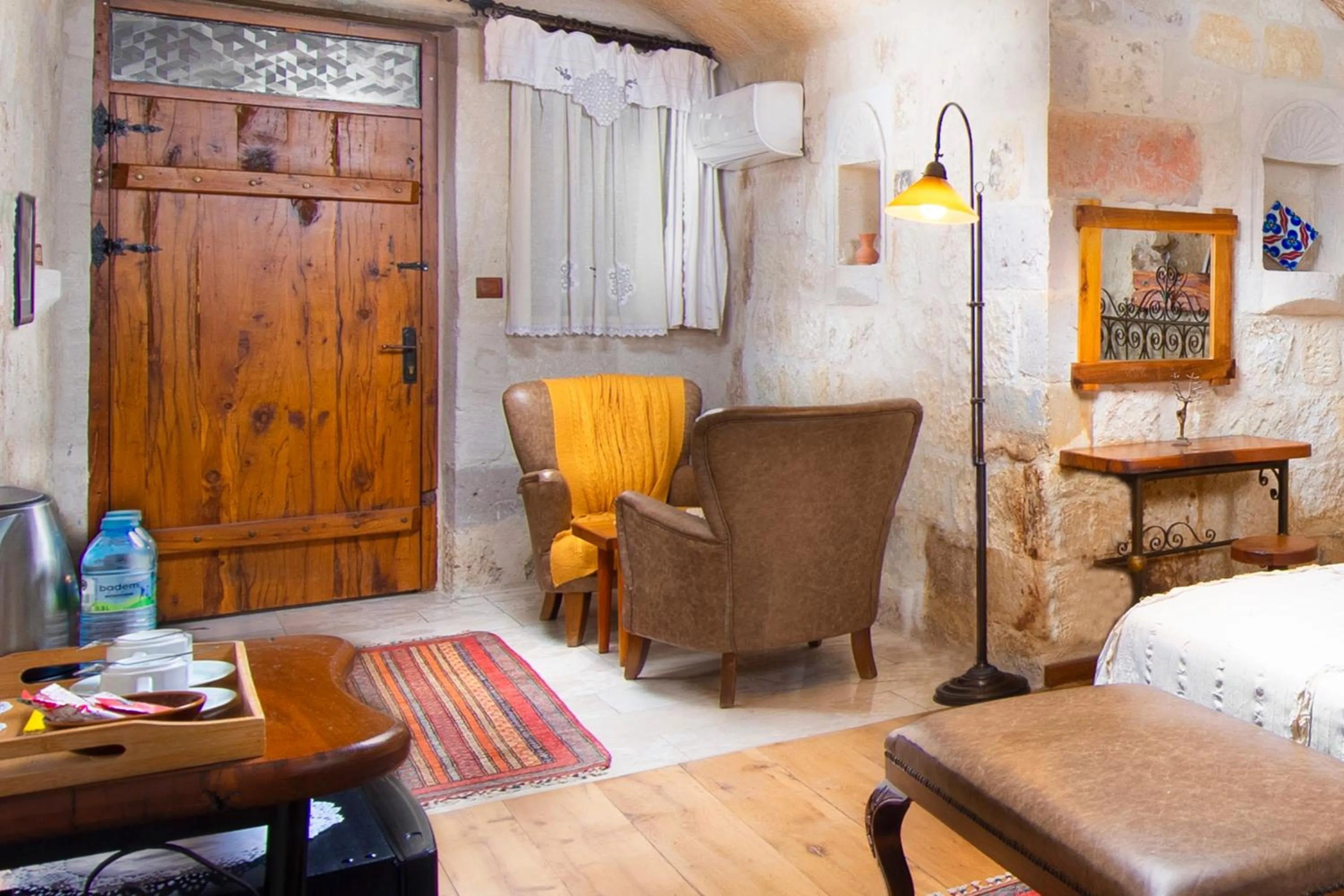 Seating area in Terra Cave