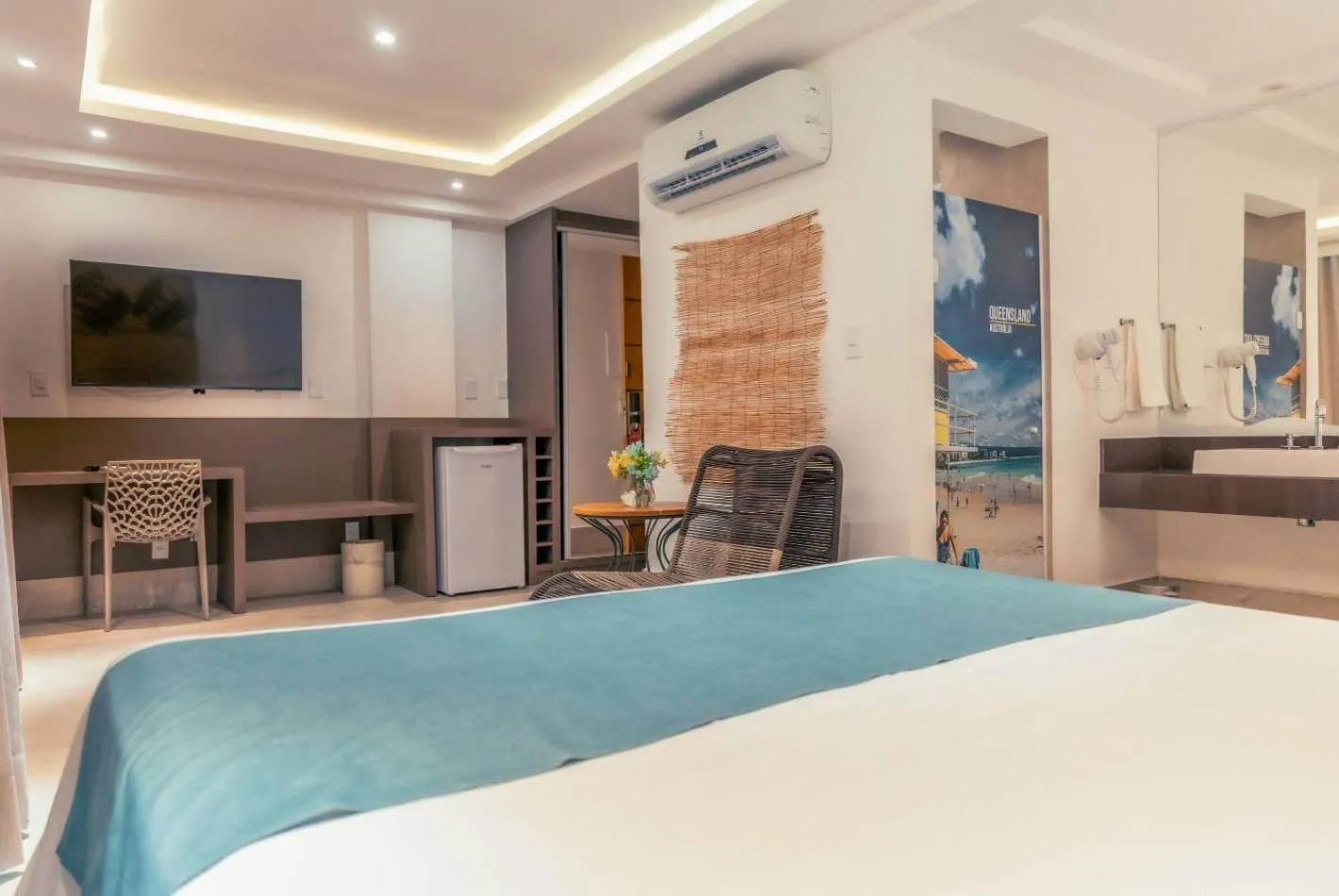 Bed in Paradiso Peró Praia Hotel