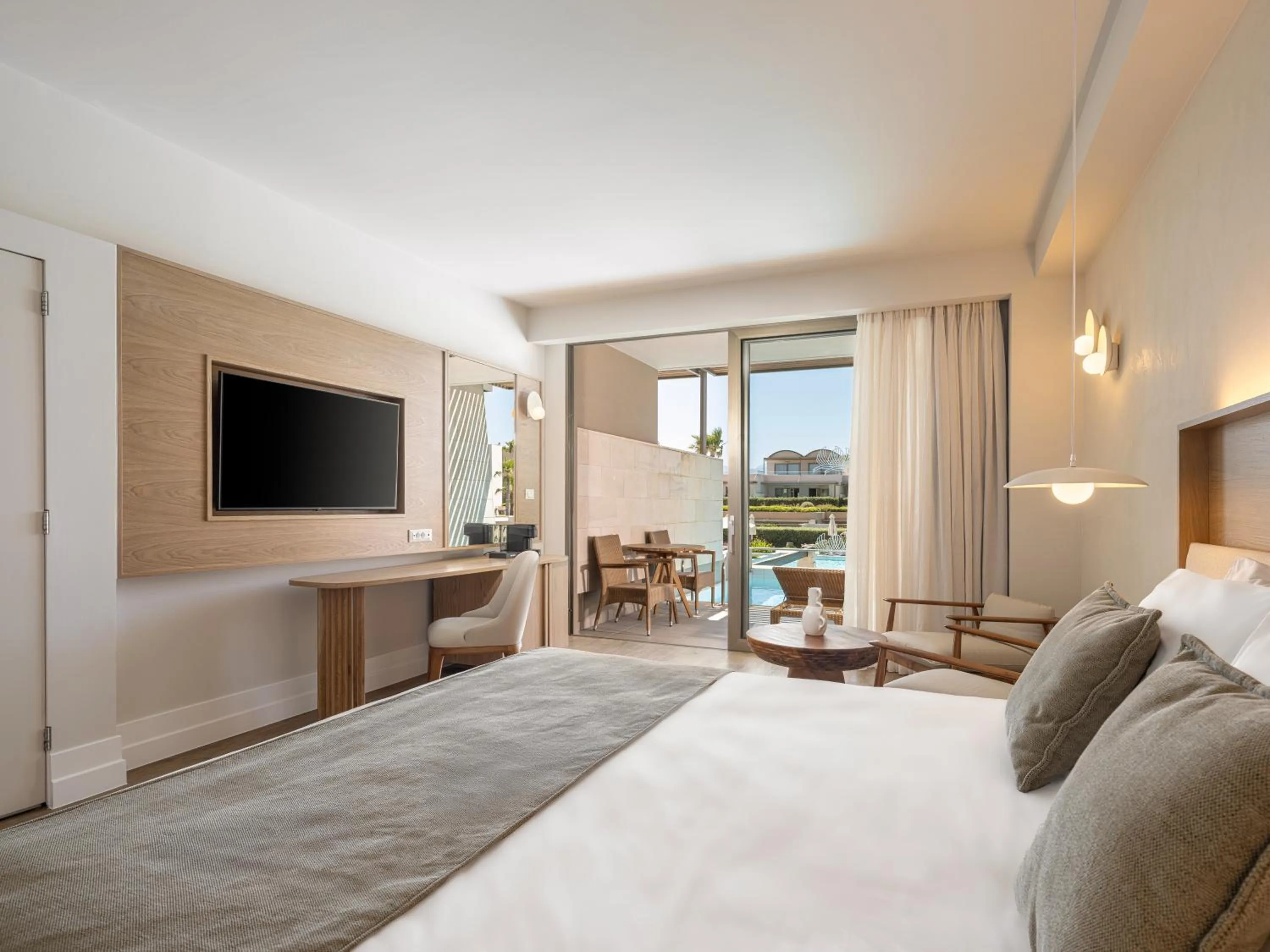 Bed in Avra Imperial Hotel