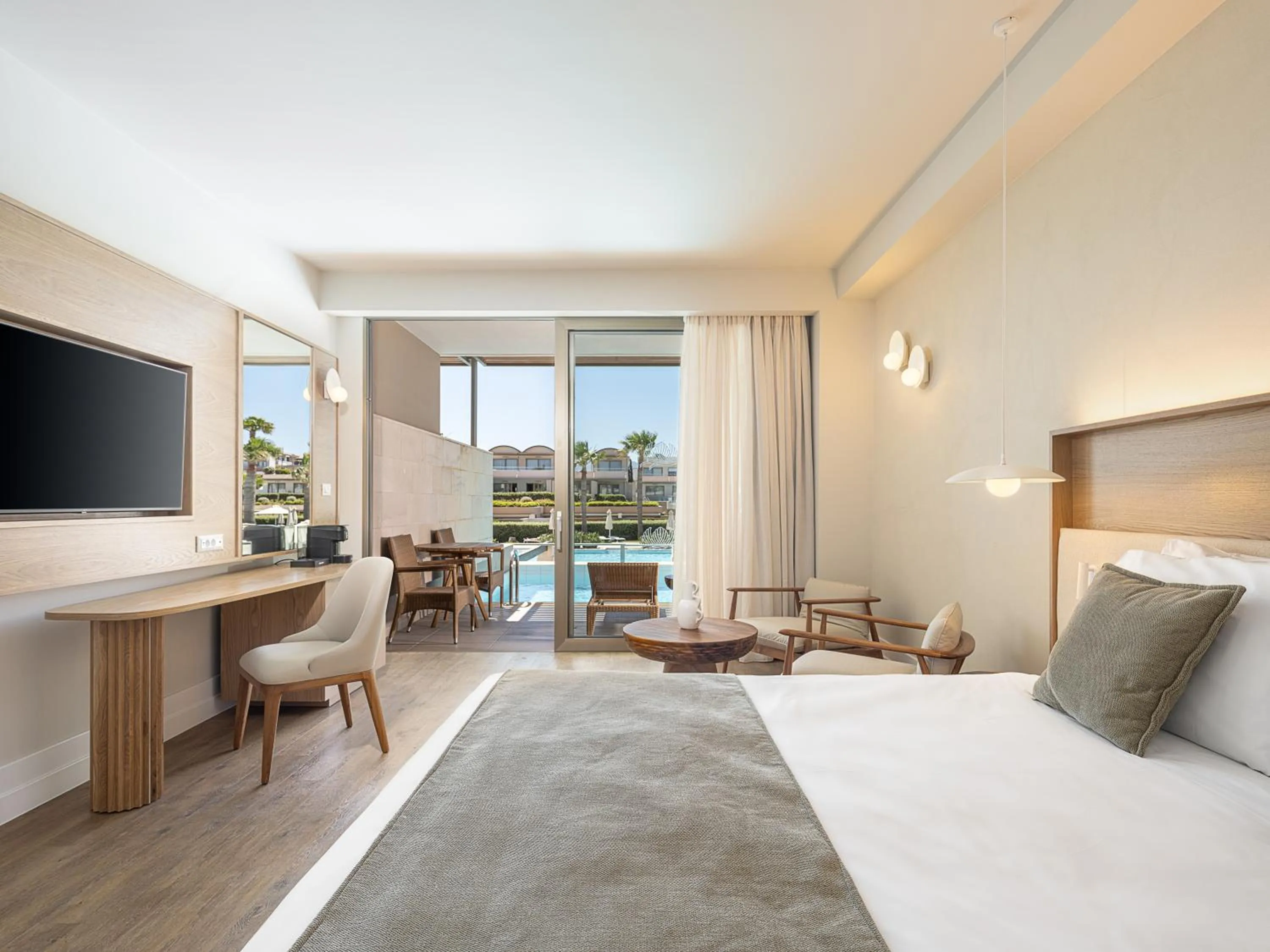 Bed in Avra Imperial Hotel