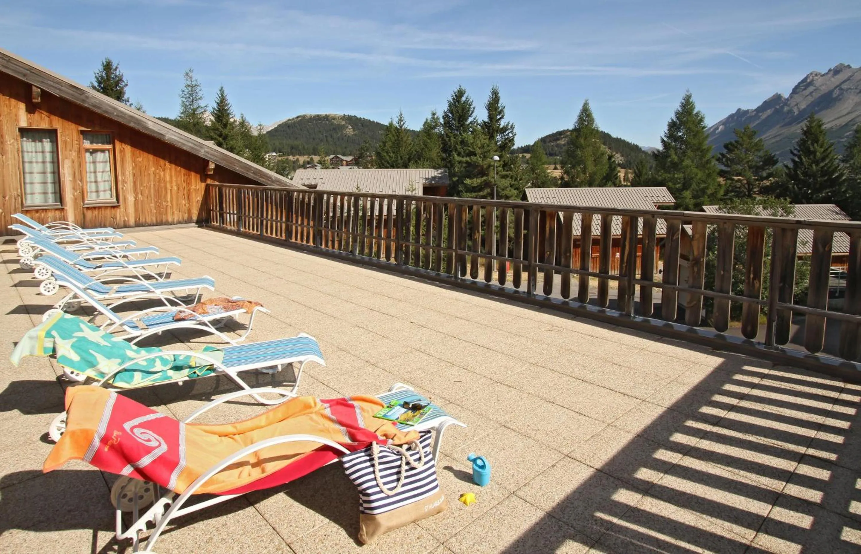 Solarium in Résidence Odalys L'Orée des Pistes