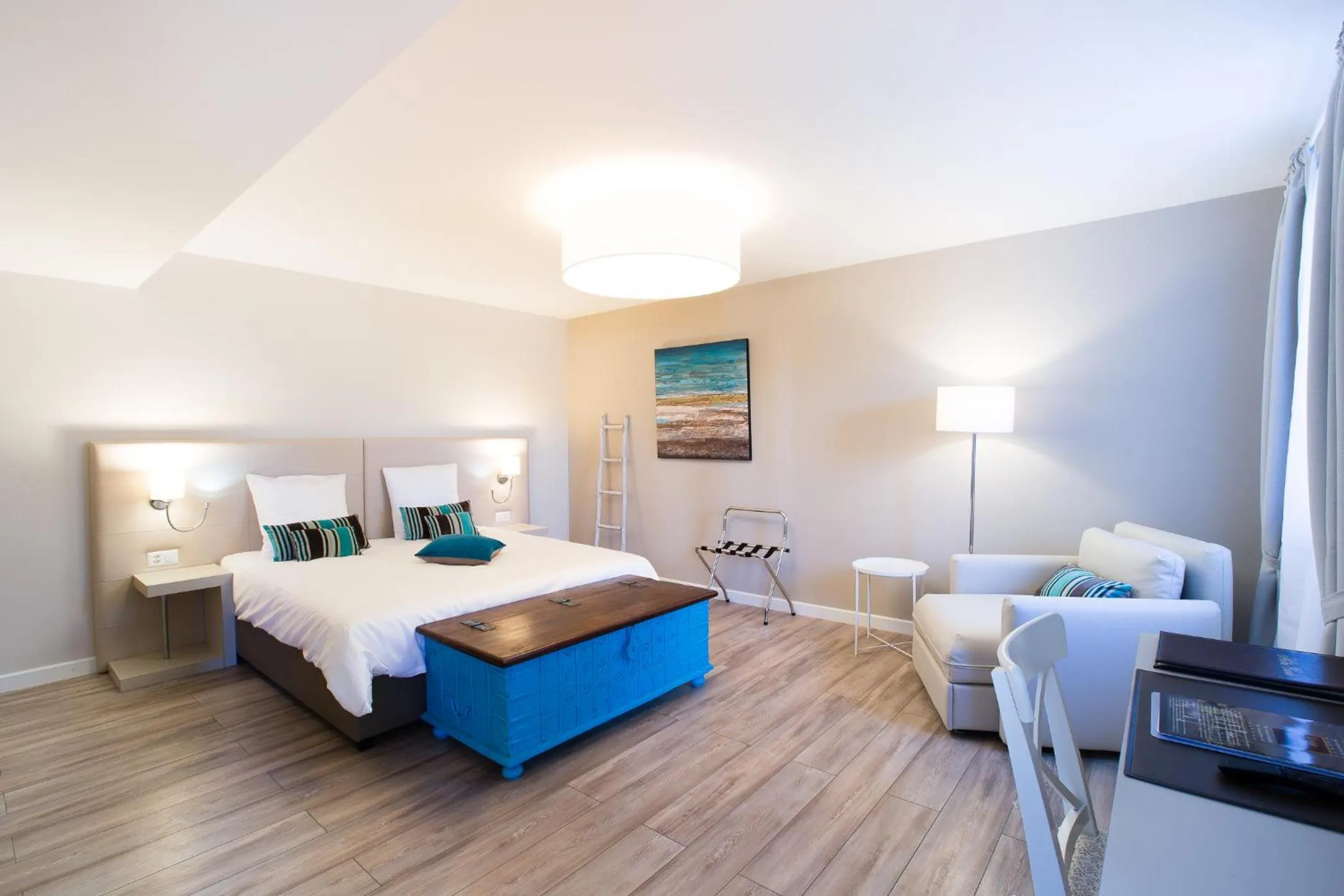 Bed in Auberge des Grands Bois