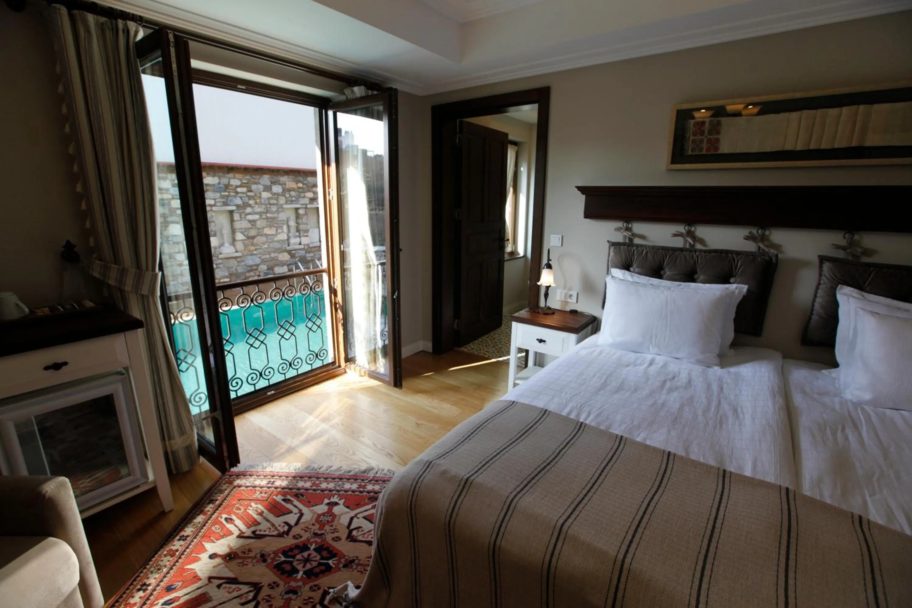 Bed in Akanthus Hotel Ephesus