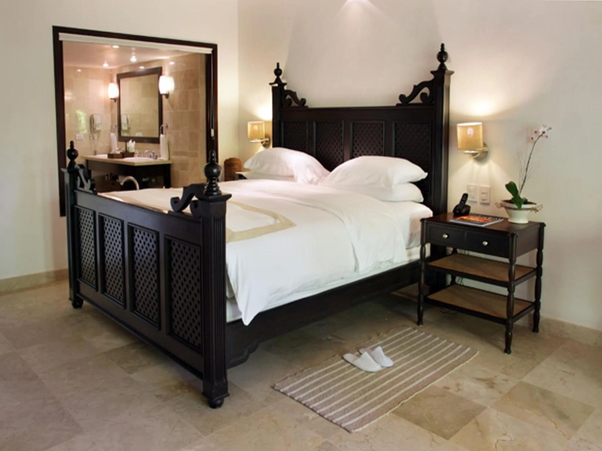 View (from property/room), Bed in Casa Colonial Beach & Spa