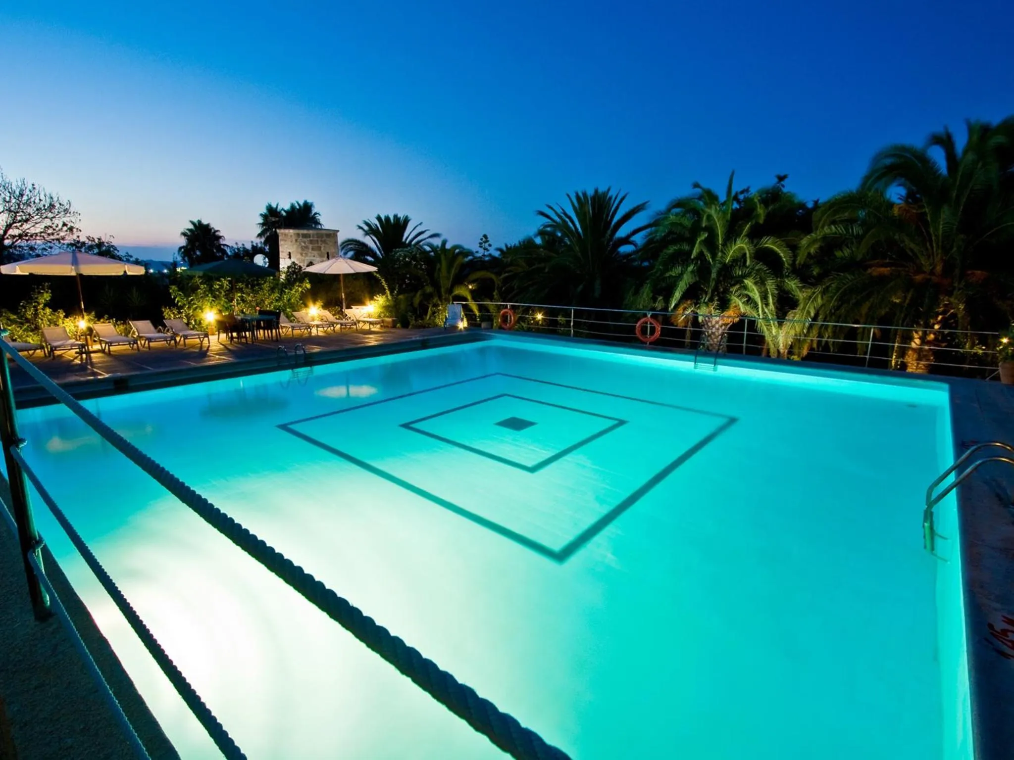 Pool view in Finca Hotel Rural Predio Son Serra