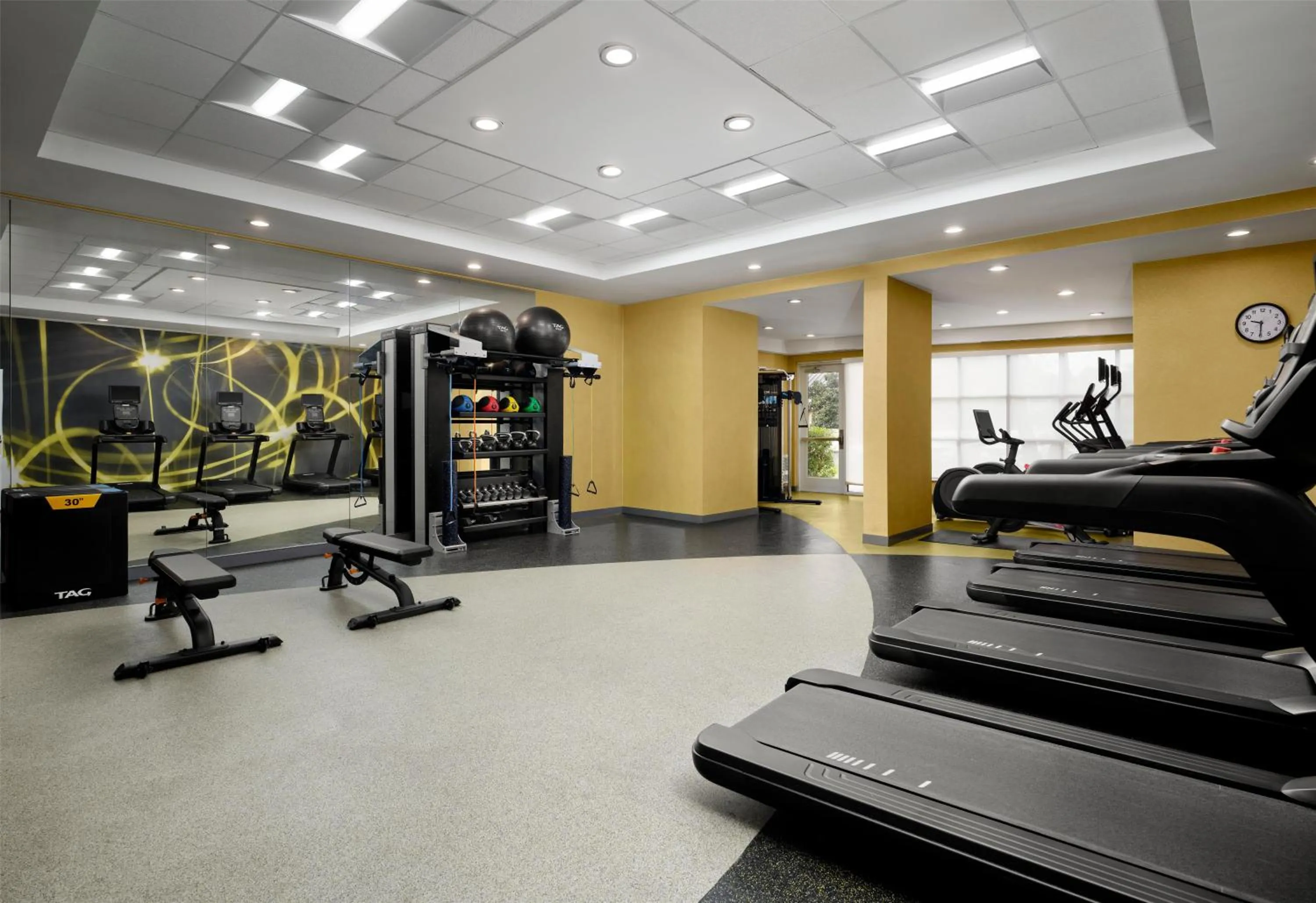 Fitness centre/facilities in Hilton Garden Inn Meridian