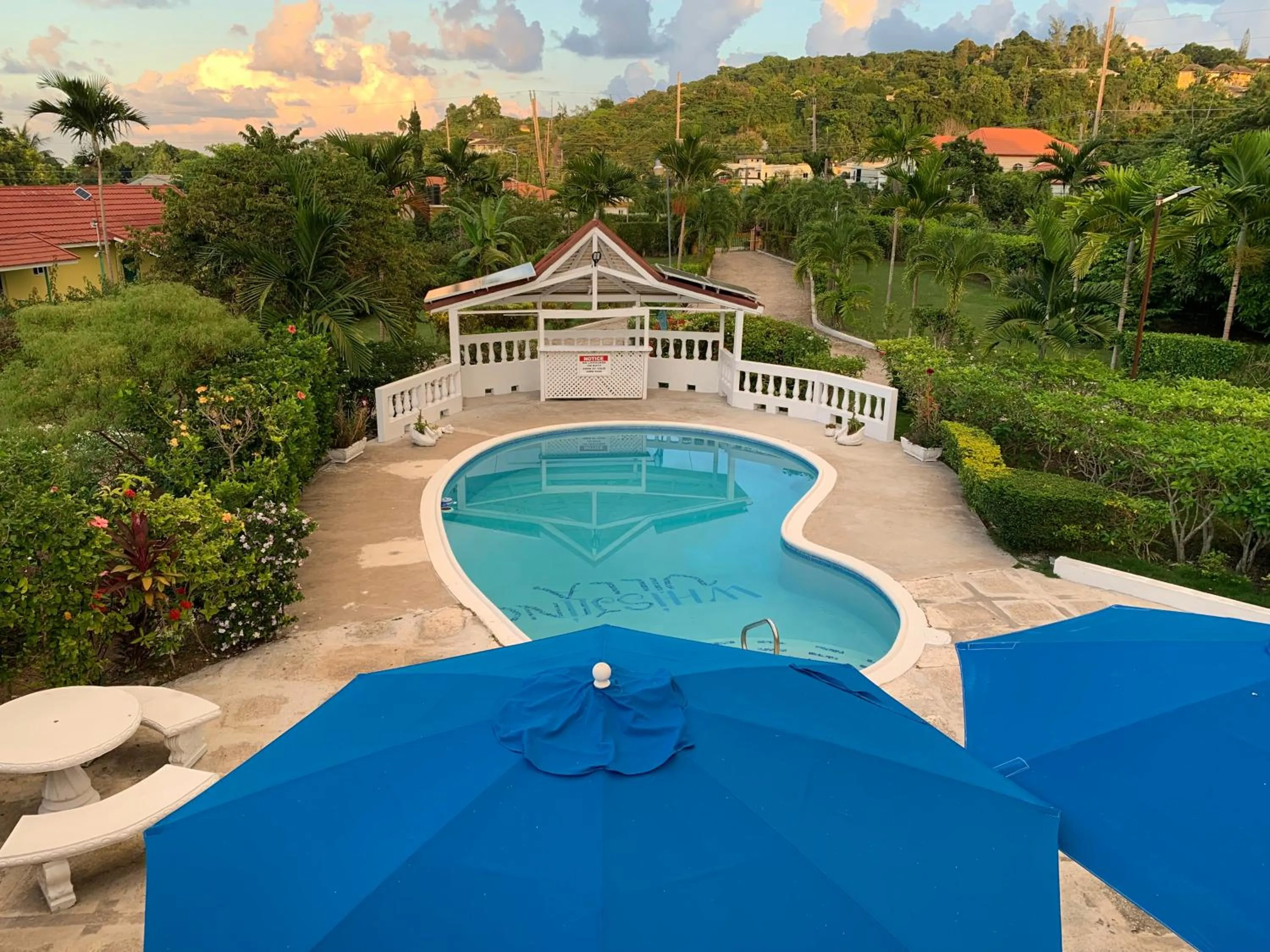 Pool view in Whistling Villa Runaway Bay