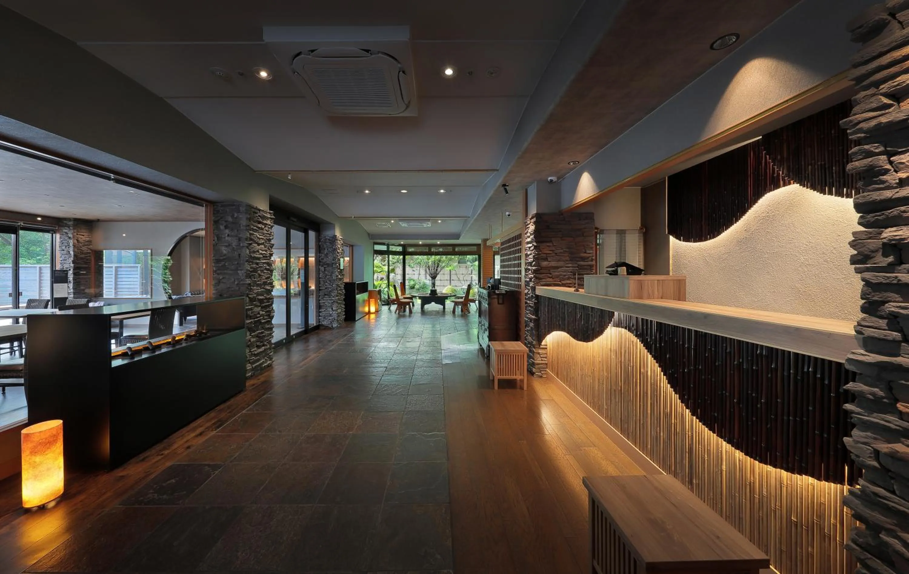 Lobby or reception in Marukyu Ryokan