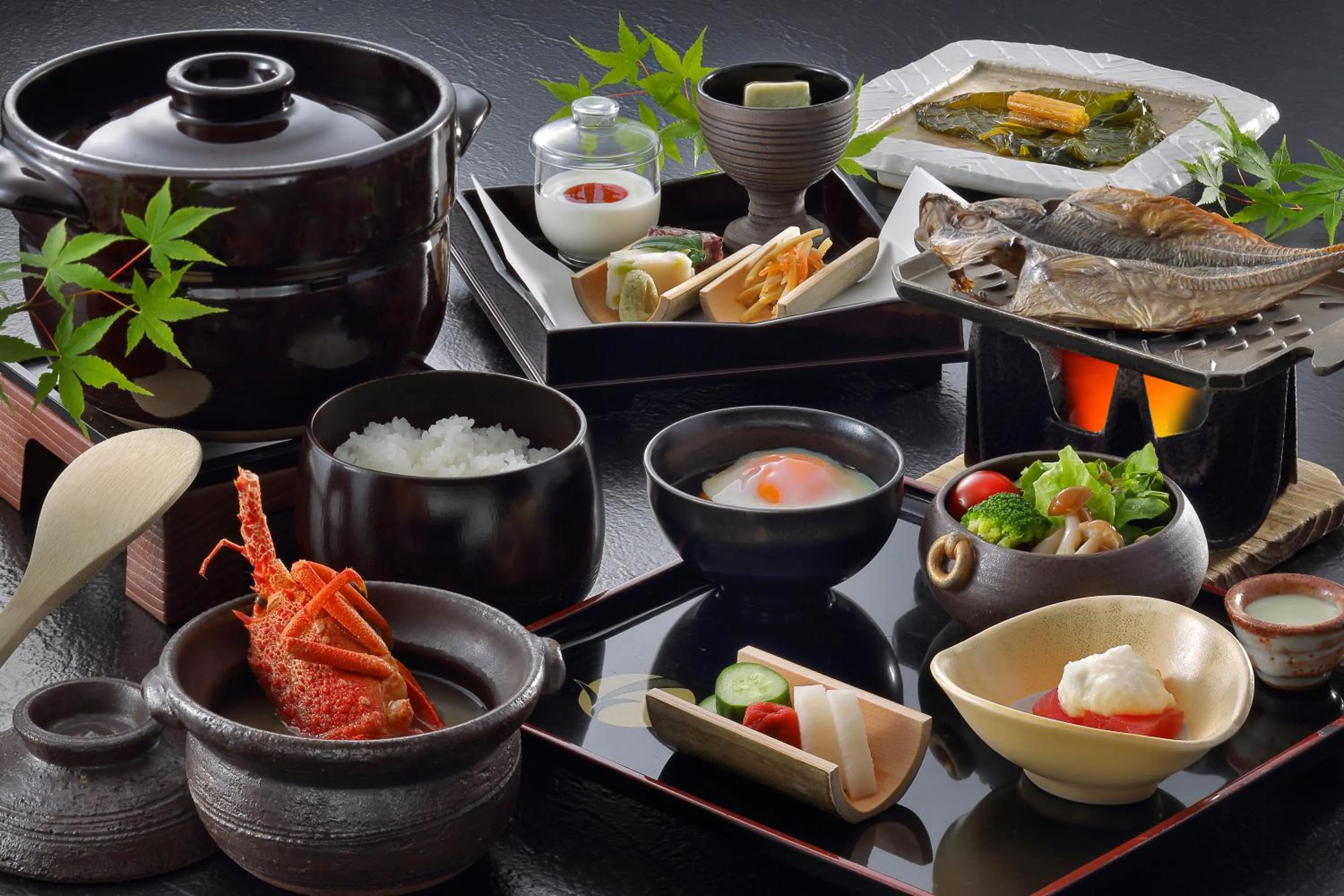 Food close-up in Marukyu Ryokan