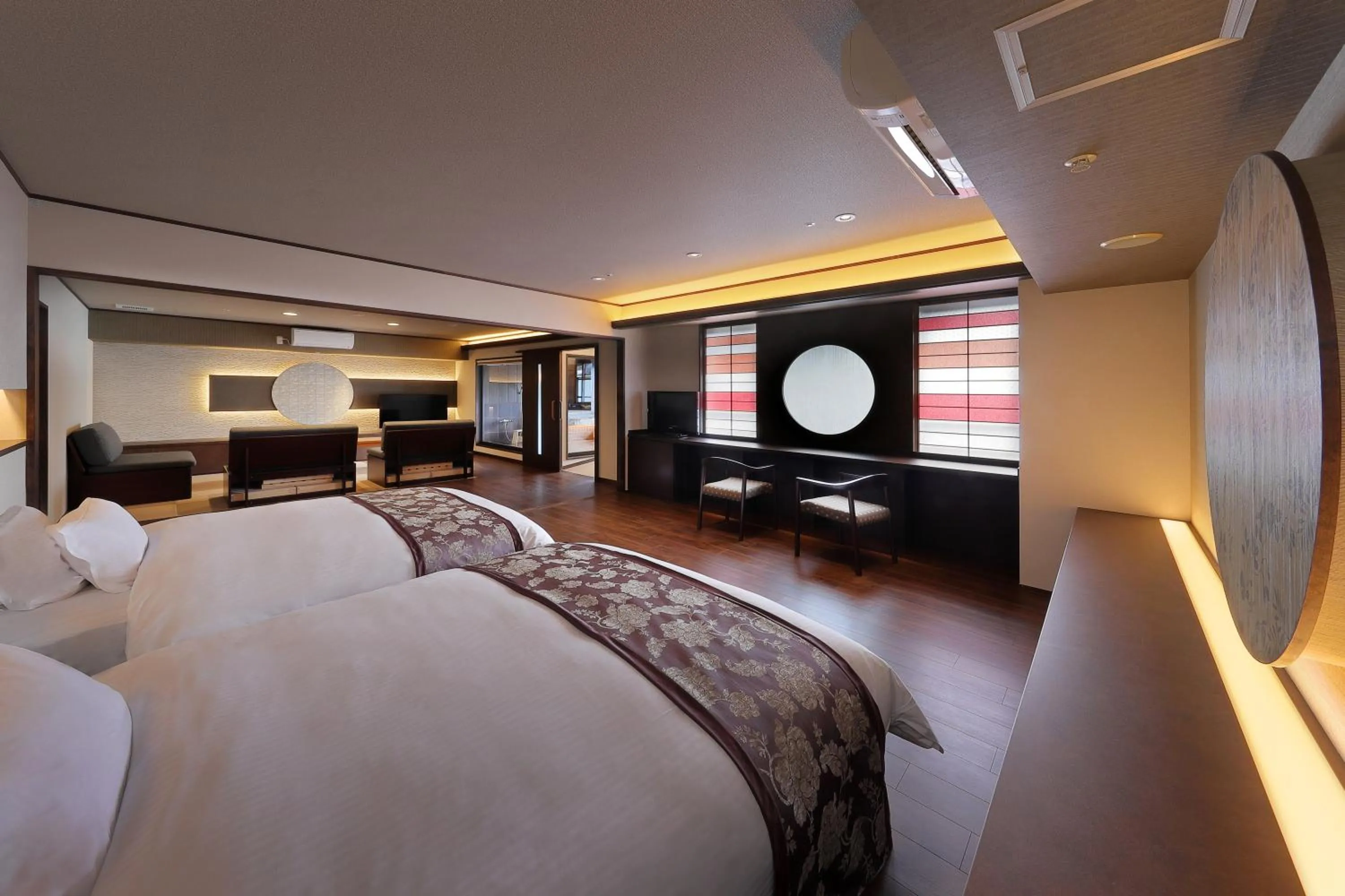 Bed in Marukyu Ryokan