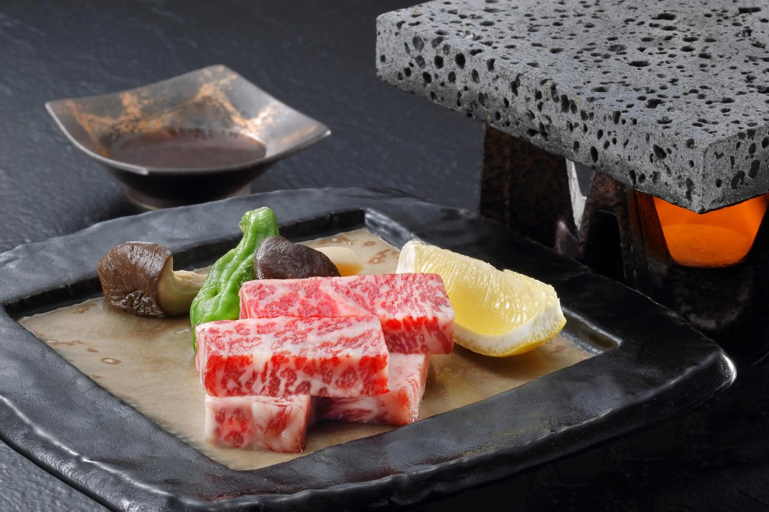 Food close-up in Marukyu Ryokan