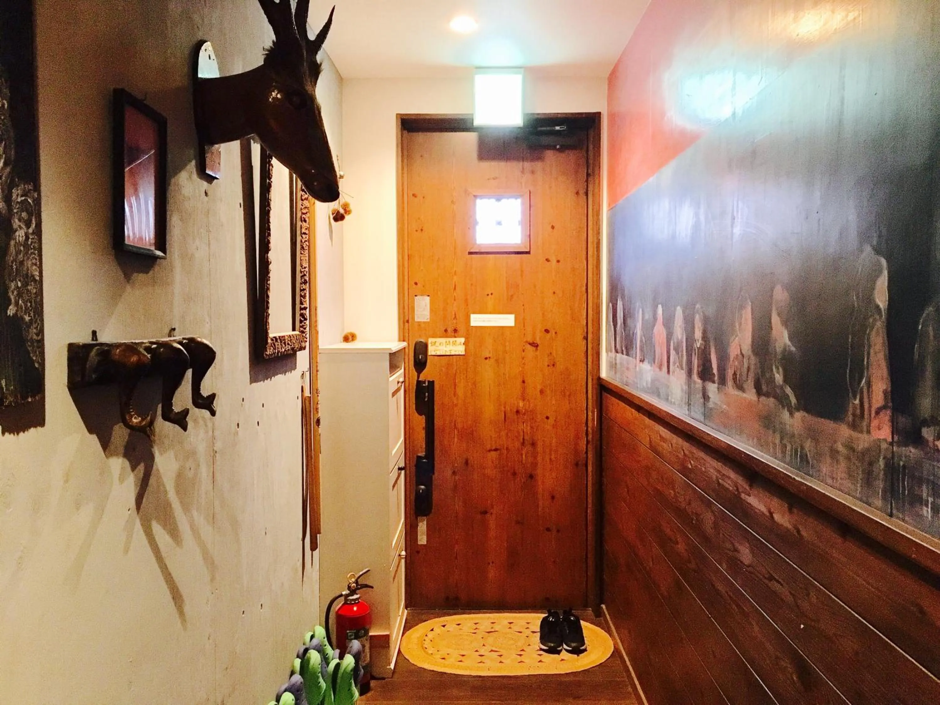 Decorative detail in Naoshima Backpackers Guesthouse