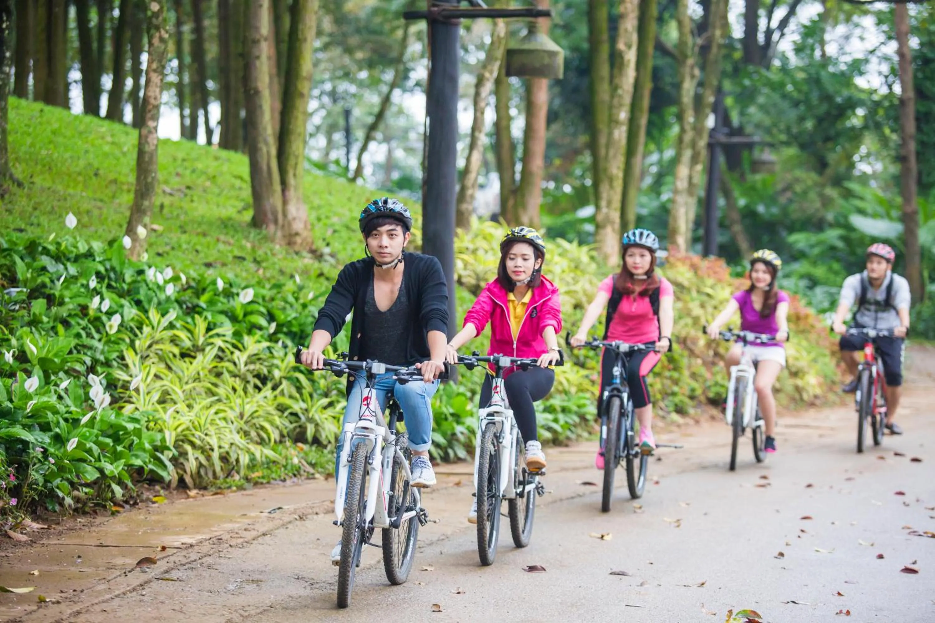 Cycling in Melia Ba Vi Mountain Retreat