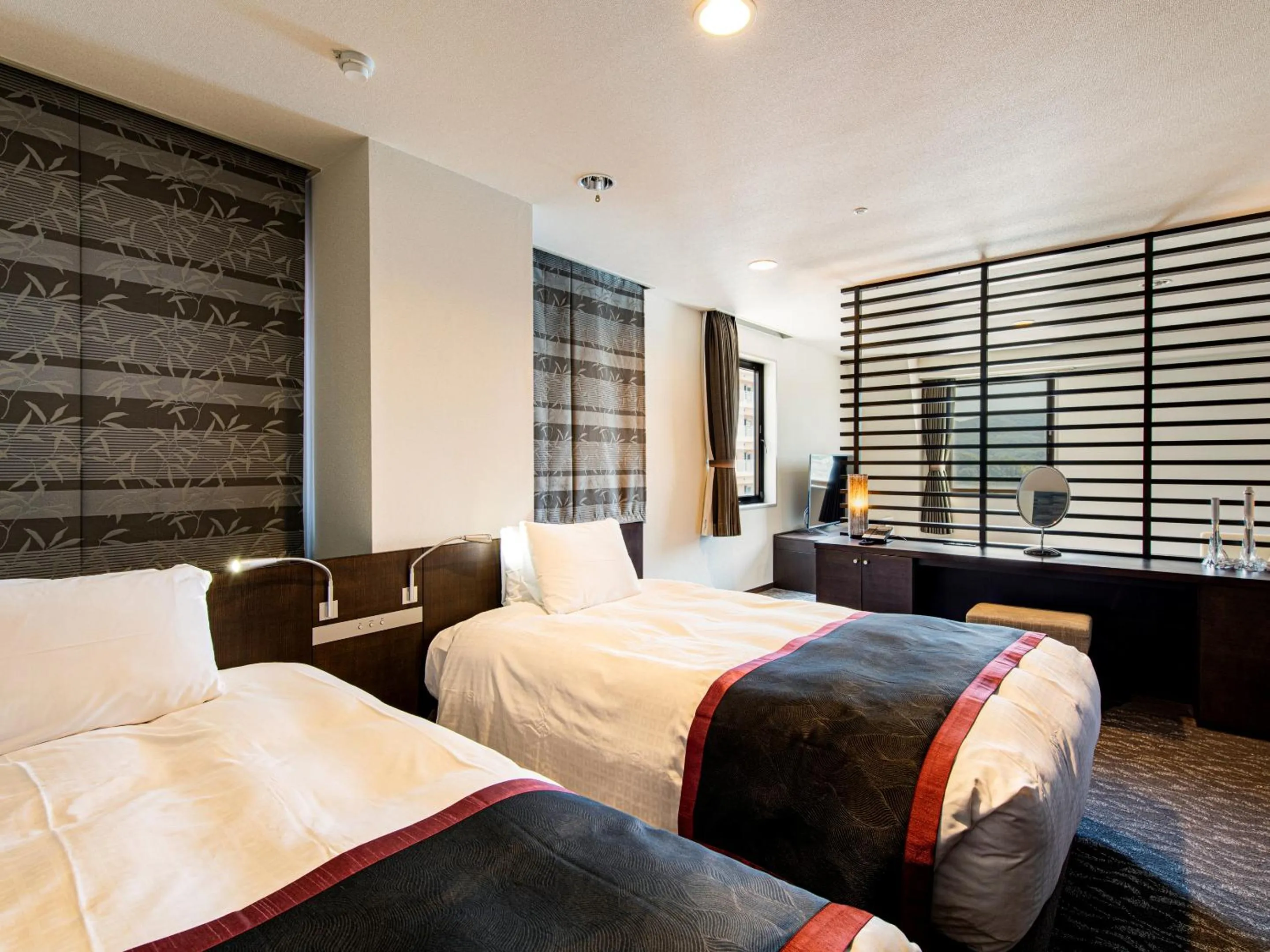 Photo of the whole room, Bed in Onomichi Kokusai Hotel