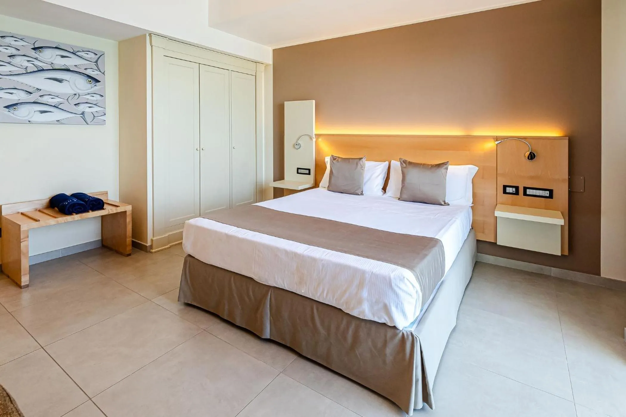 Bed in Grand Hotel Santa Maria