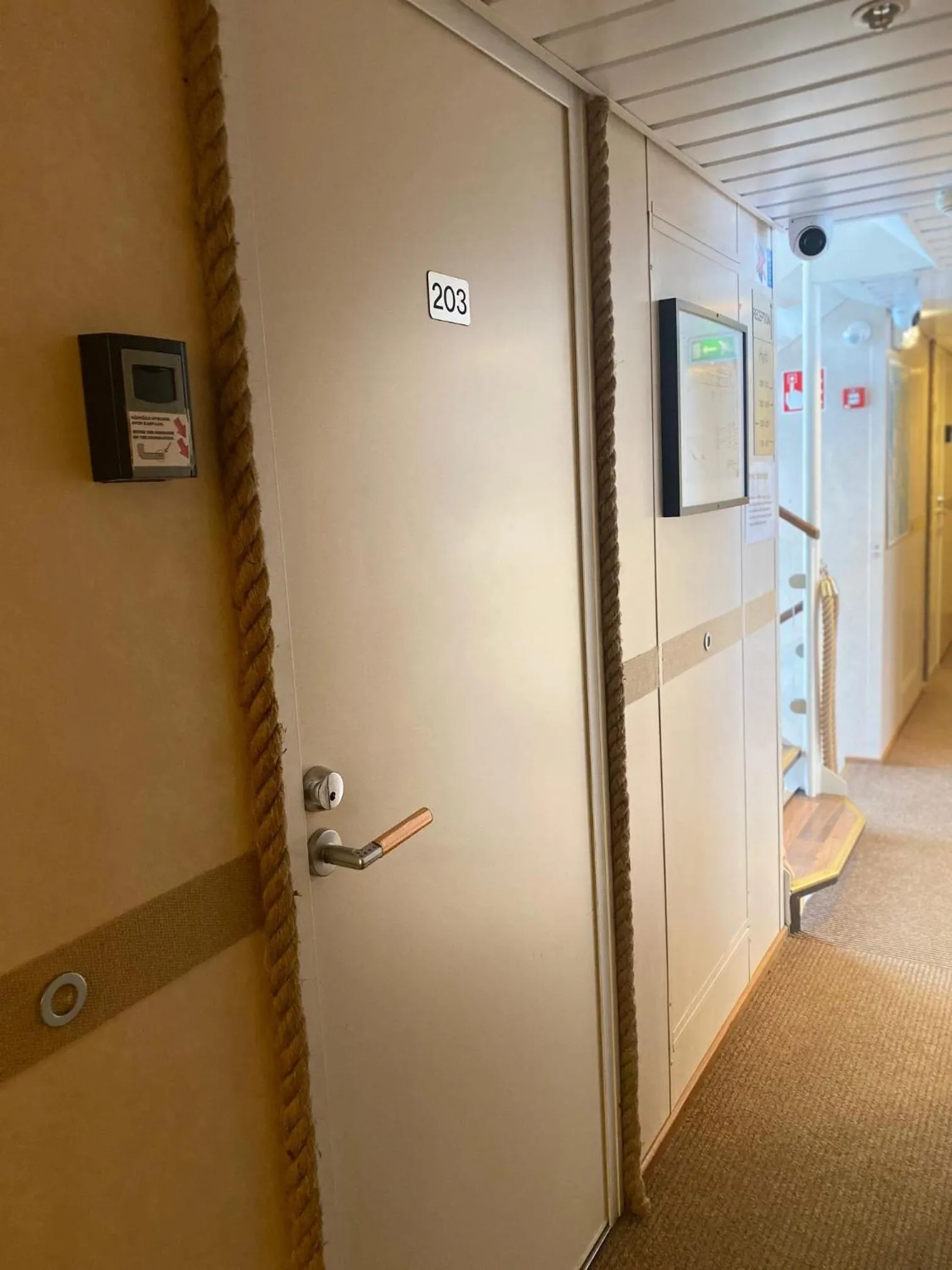 Decorative detail in Hotellilaiva Wuoksi