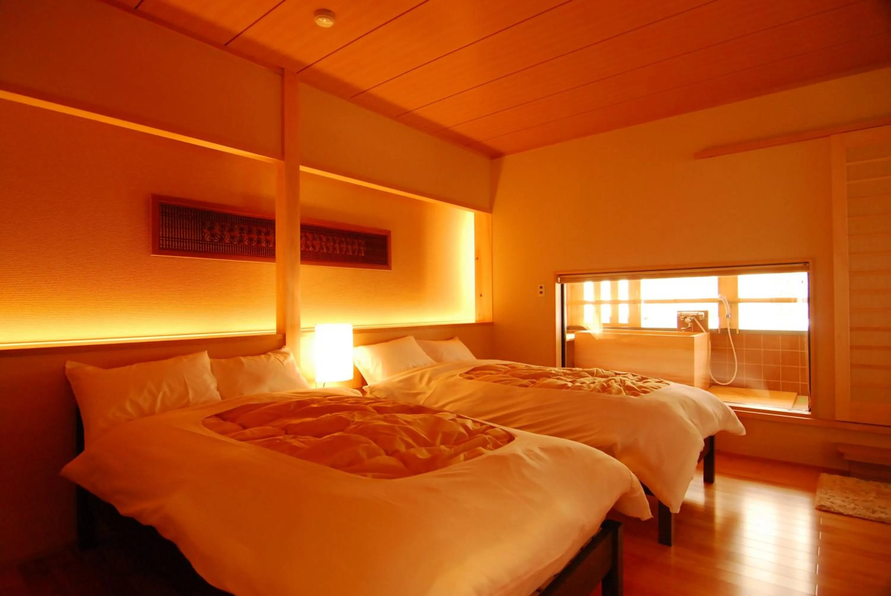 Bedroom, Bed in AKARI et KAORI formerly Taizanso