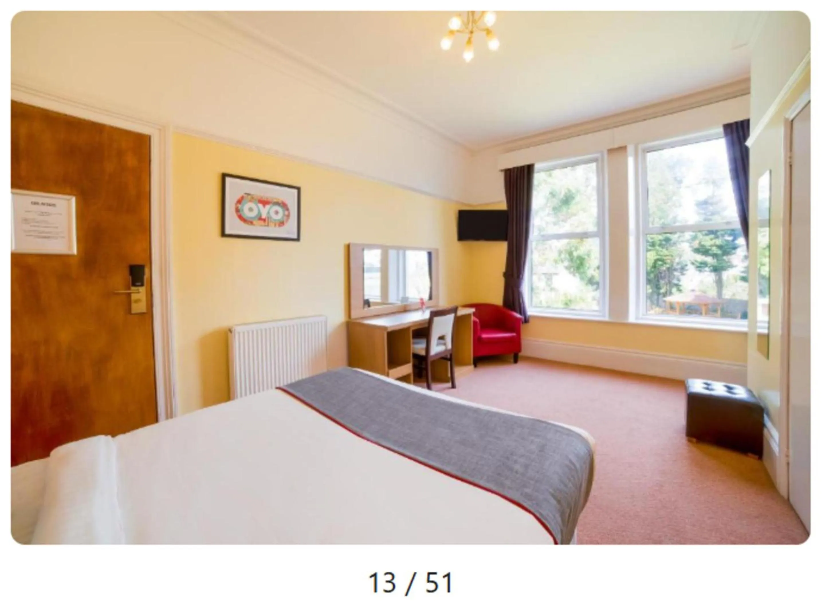 Bedroom, Bed in OYO Eagle House Hotel, St Leonards Hastings