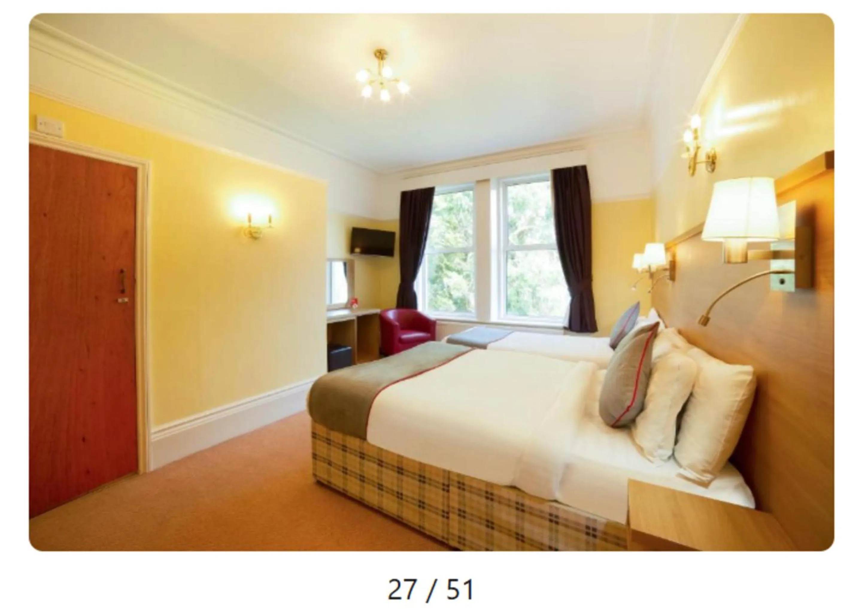 Bedroom, Bed in OYO Eagle House Hotel, St Leonards Hastings