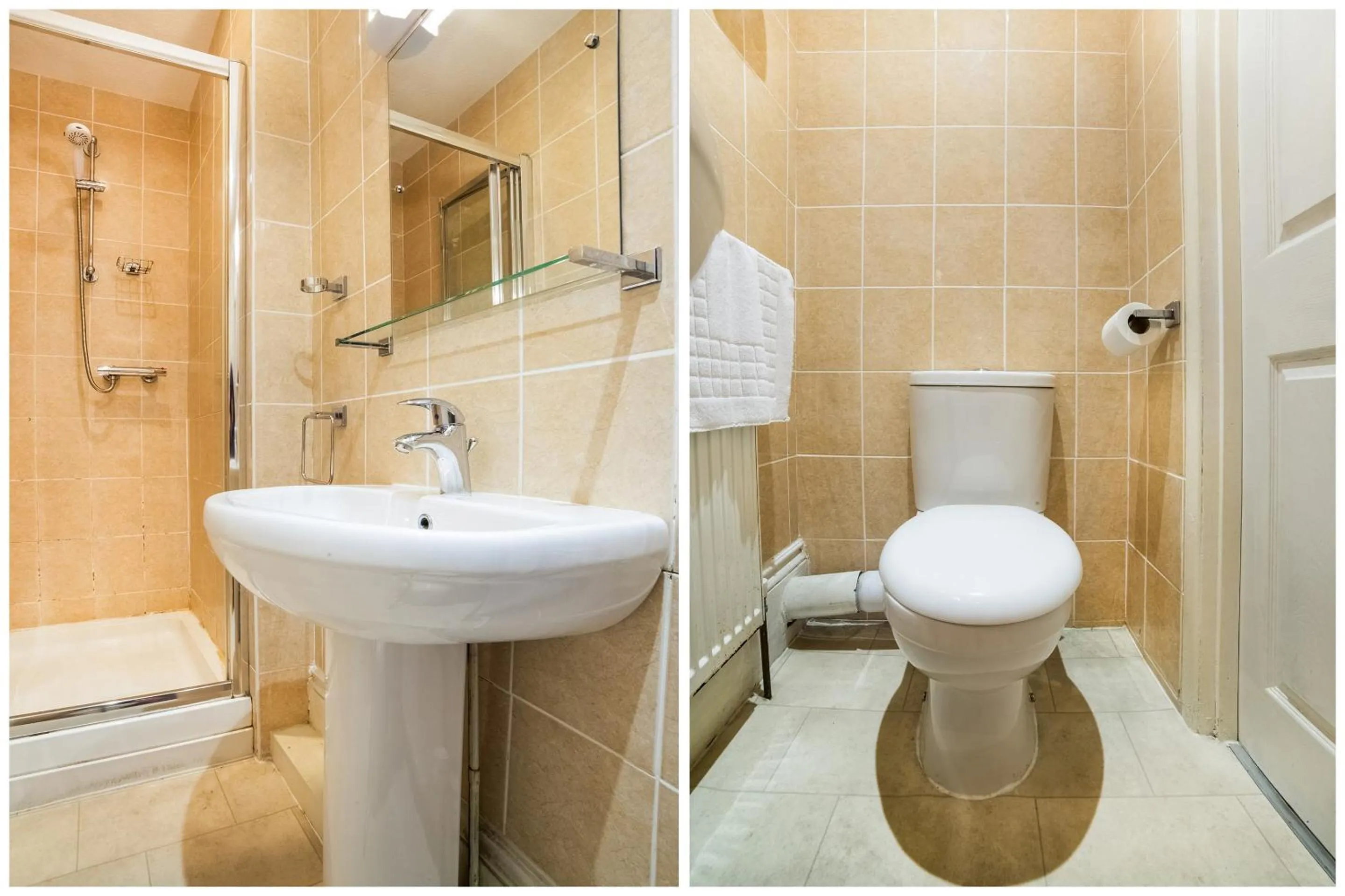 Bathroom in OYO Eagle House Hotel, St Leonards Hastings