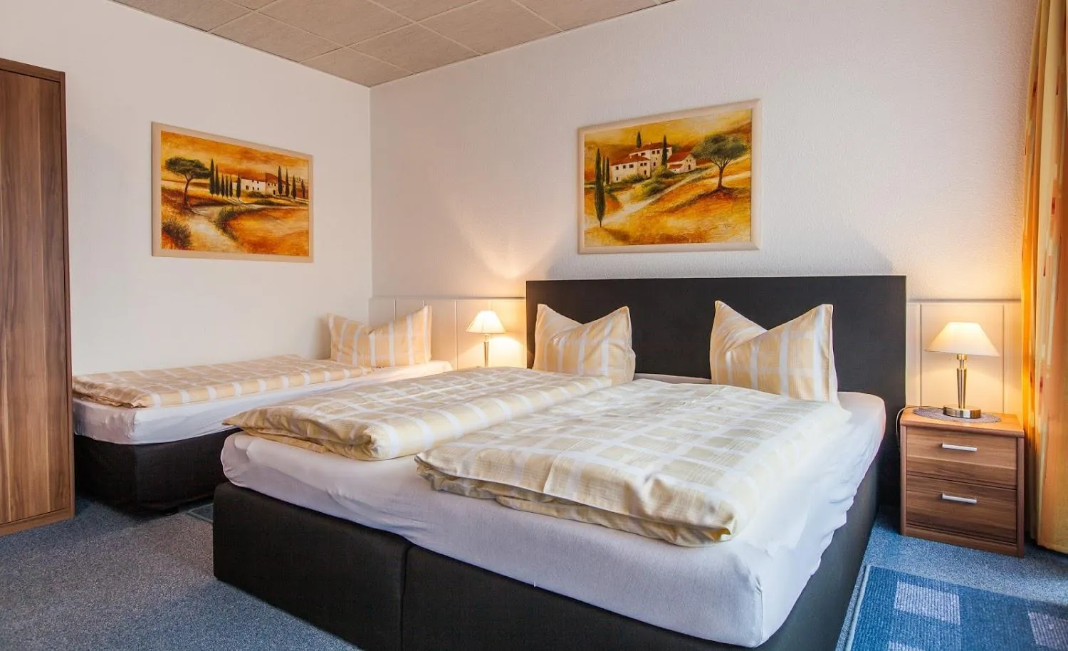 Bed in Hotel Quellental