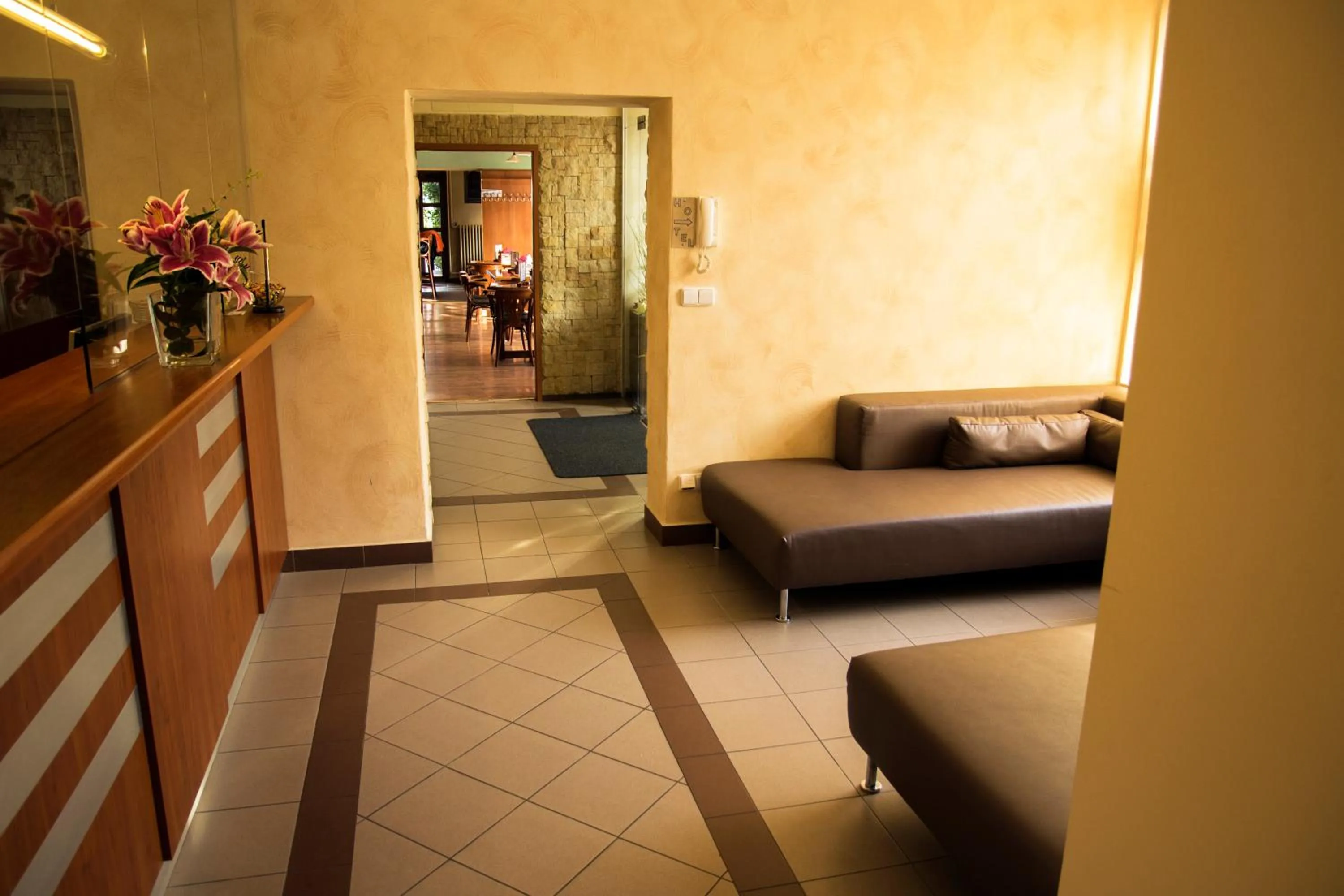 Lobby or reception in Hotel Karel IV.