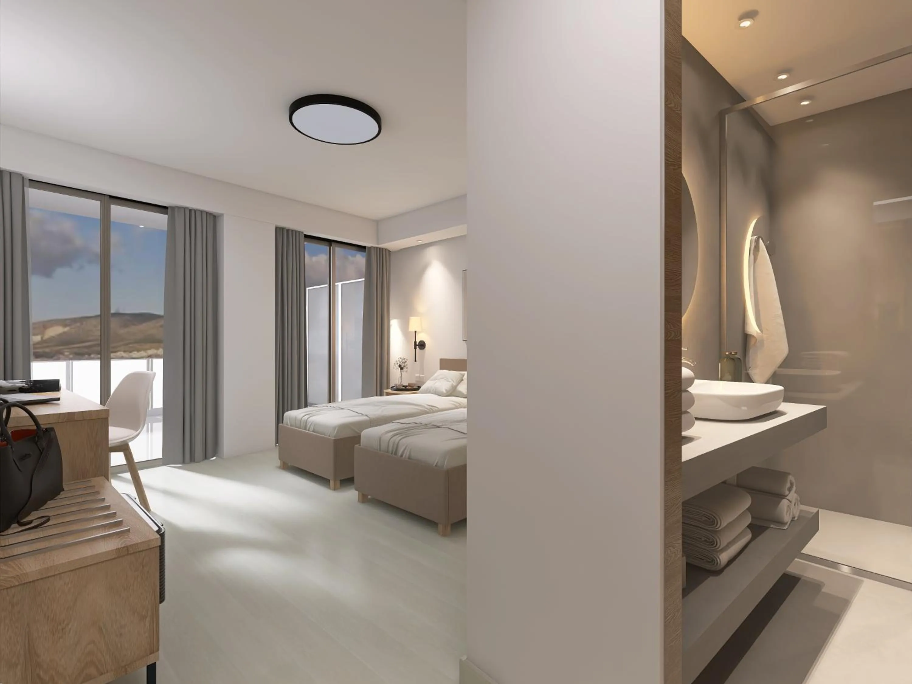 Bed in Xenophon Hotel