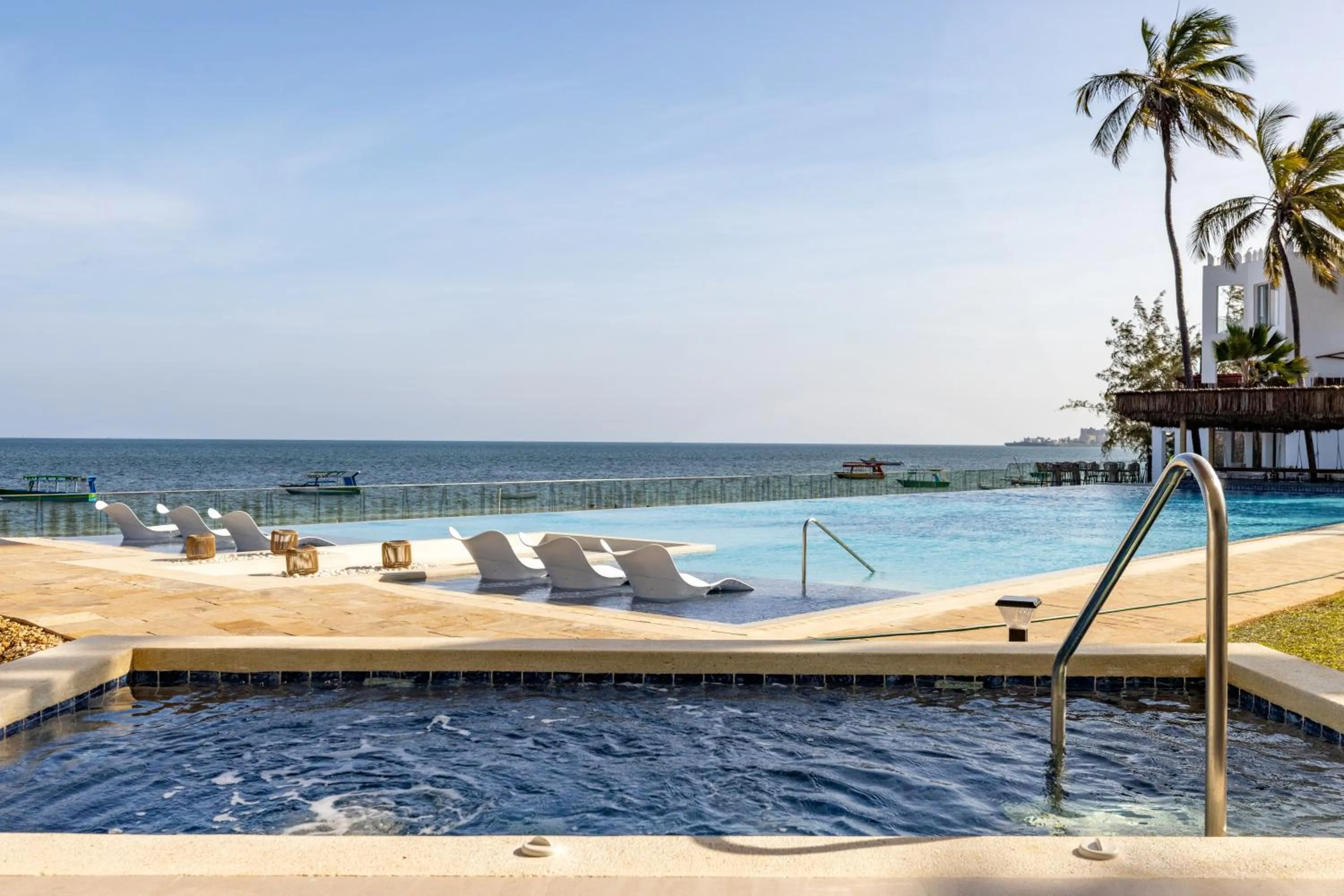 Pool view in Bamburi Beach Hotel