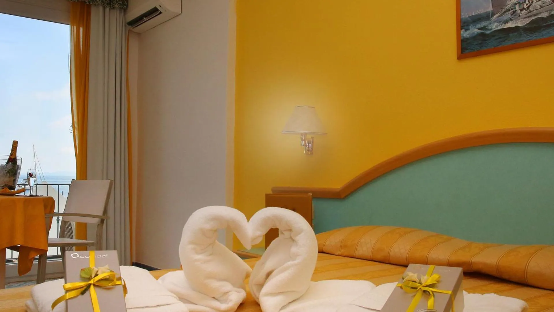 Bed in Hotel Solemare Beach & Beauty SPA