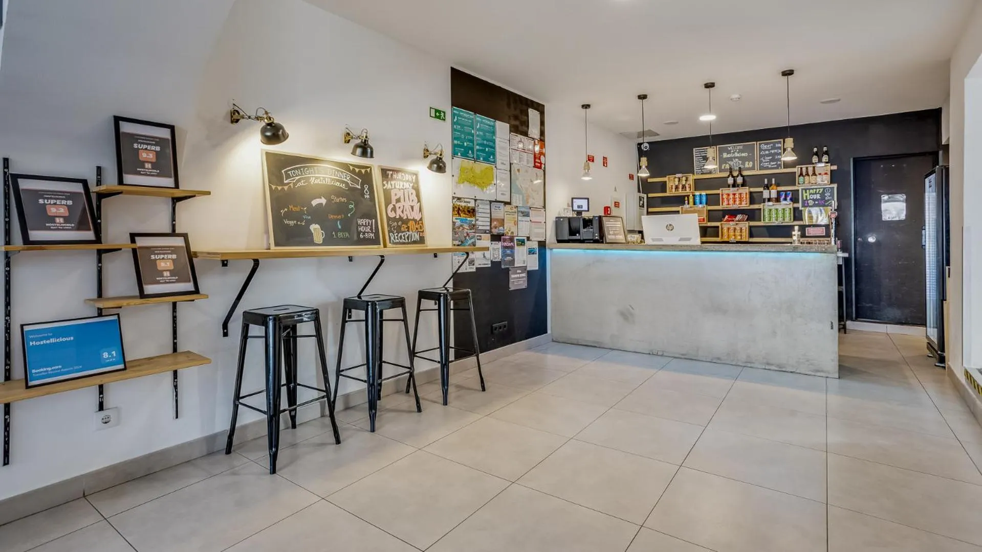 Lobby or reception in Hostellicious