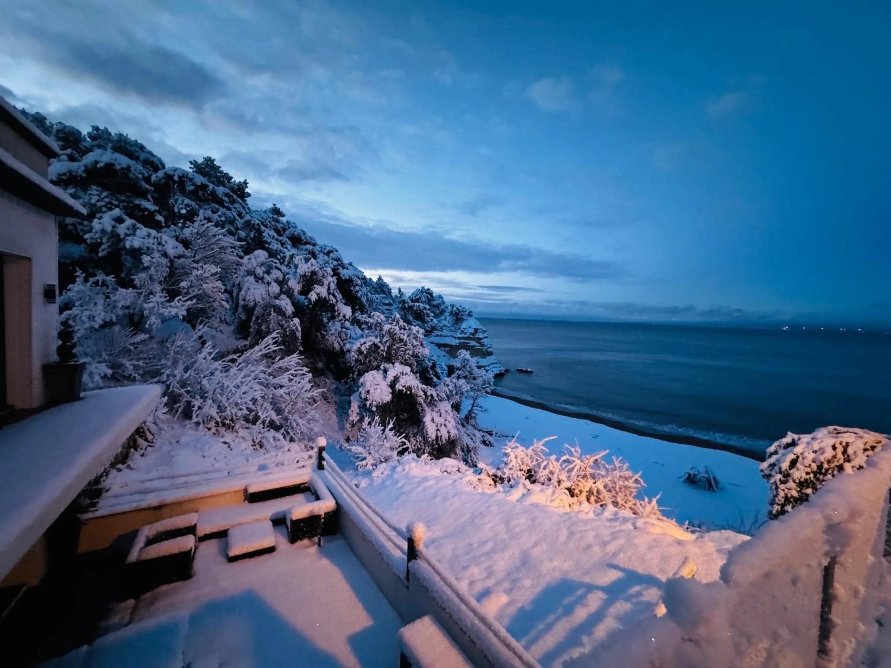 Winter in Villa le dauphin Meschers 4 étoiles vu Mer