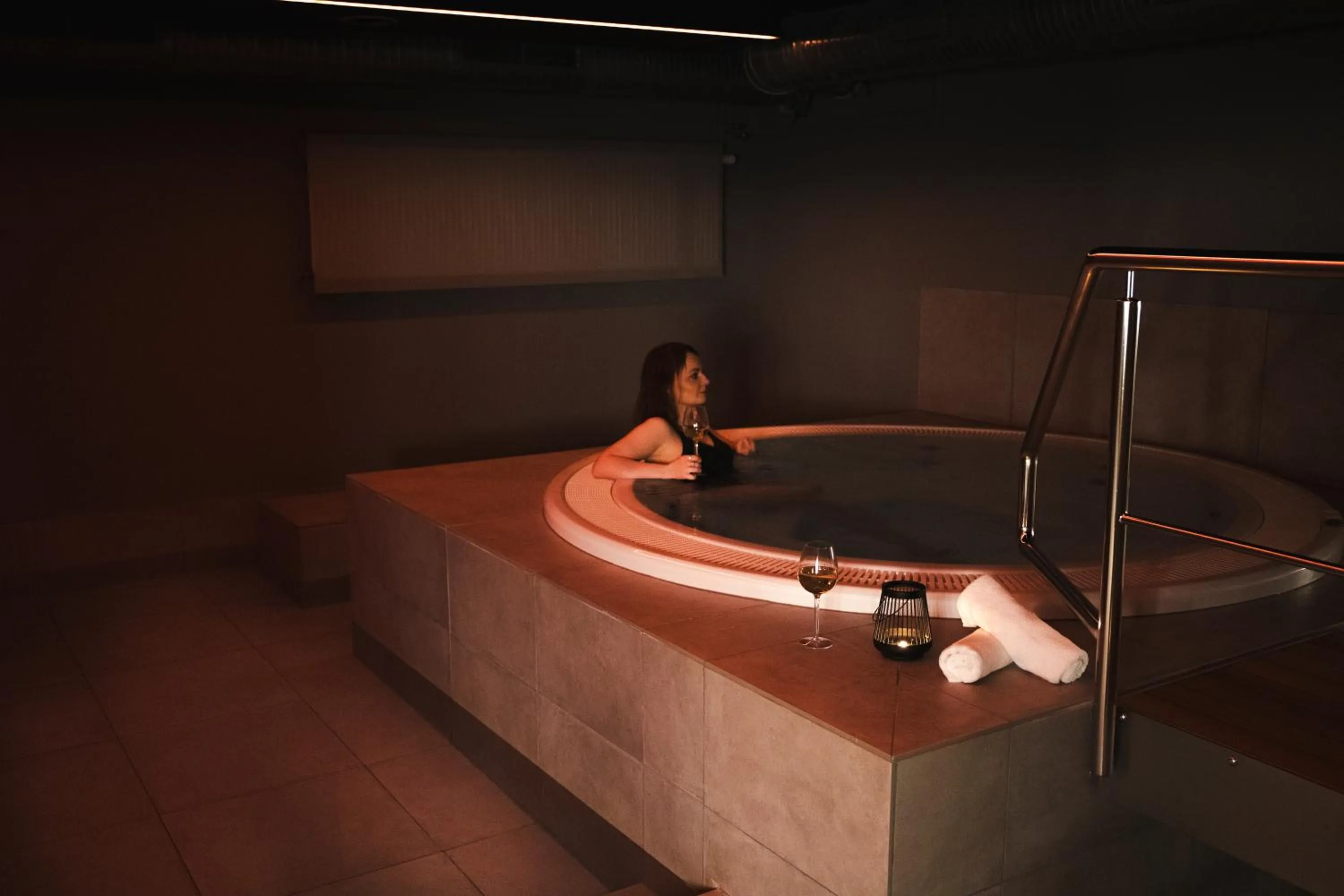 Hot Tub in Hótel Vesturland